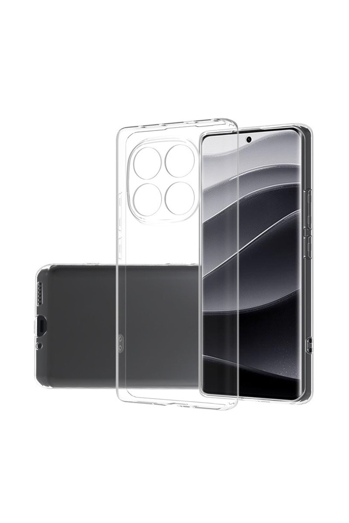 Kupa Xiaomi Poco X7 Kılıf Pürüzsüz Şık Parlak Ultra Ince Esnek Şeffaf Silikon Kapak