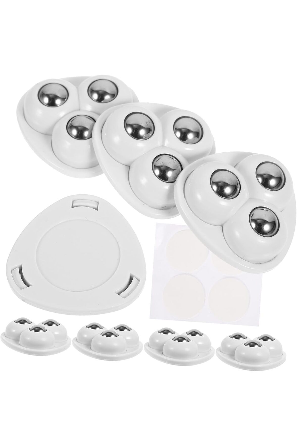 STOREMAX nffashopm Home 4 Adet Mini Mobilya Tekeri,Aırfrey İçin Teker,Çok Amaçlı Eşya Tekeri,Yapışka