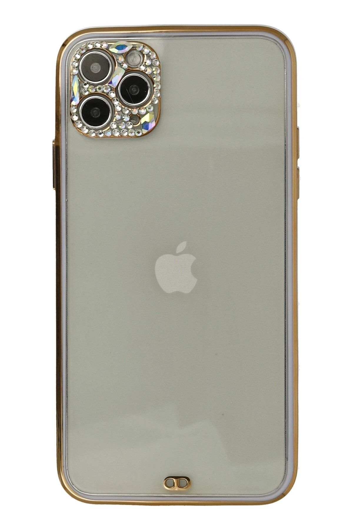 NewFace iPhone 11 Pro Kılıf Liva Taşlı Silikon - Mor ZRNET