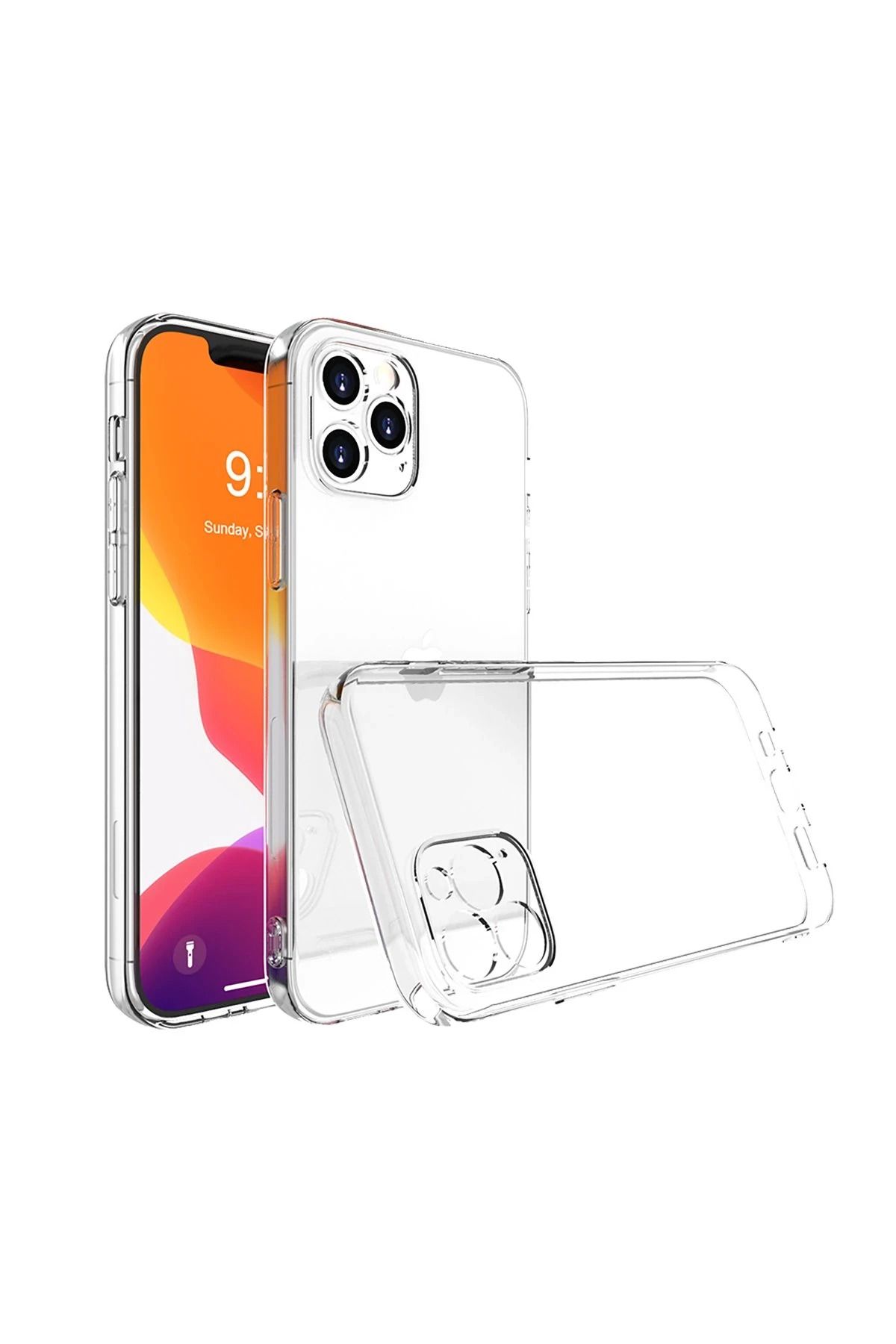 NewFace iPhone 13 Pro Max Kılıf Lüx Şeffaf Silikon JOJUA