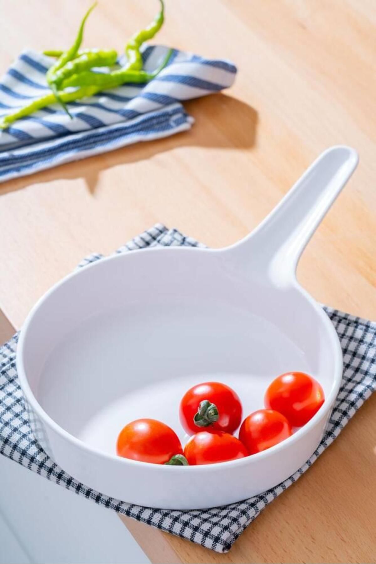 şirin eşyalarım Bianco Perla Porselen Sunum Tava - 33 cm