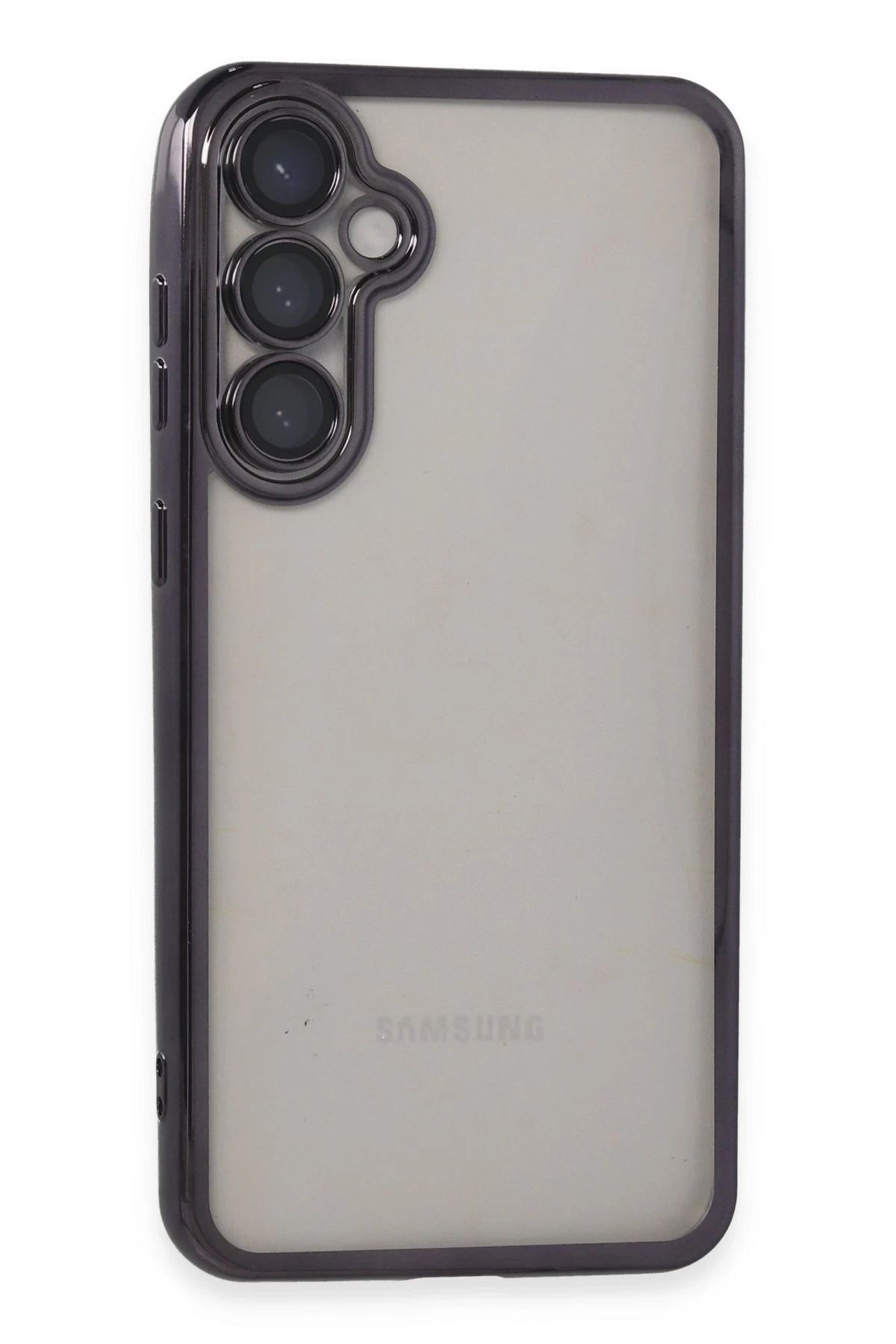 NewFace Samsung Galaxy S23 FE Kılıf Lensli Silikon - Mor JOJUA