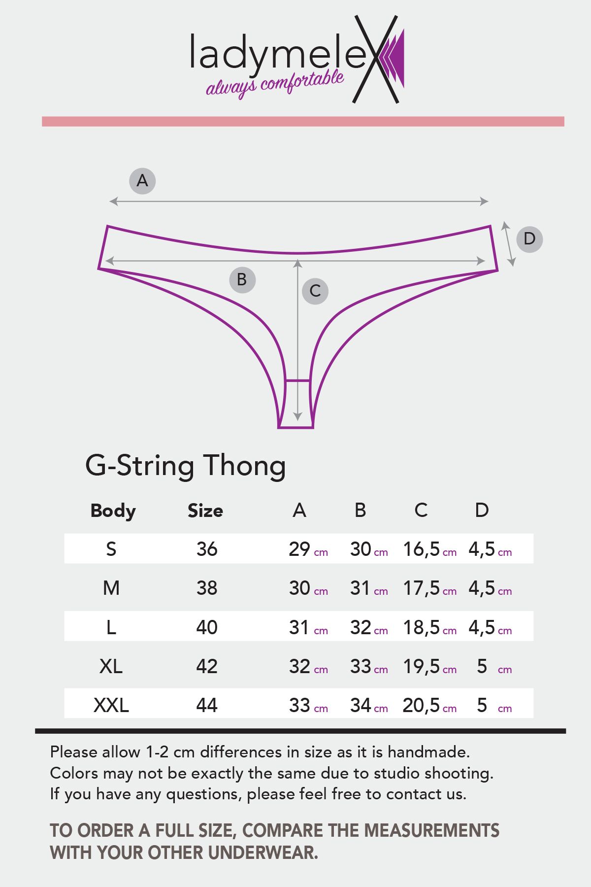 LadyMelex-Women Thong, 7-Pack String, Random Mixed Color, Soft Fabric 3