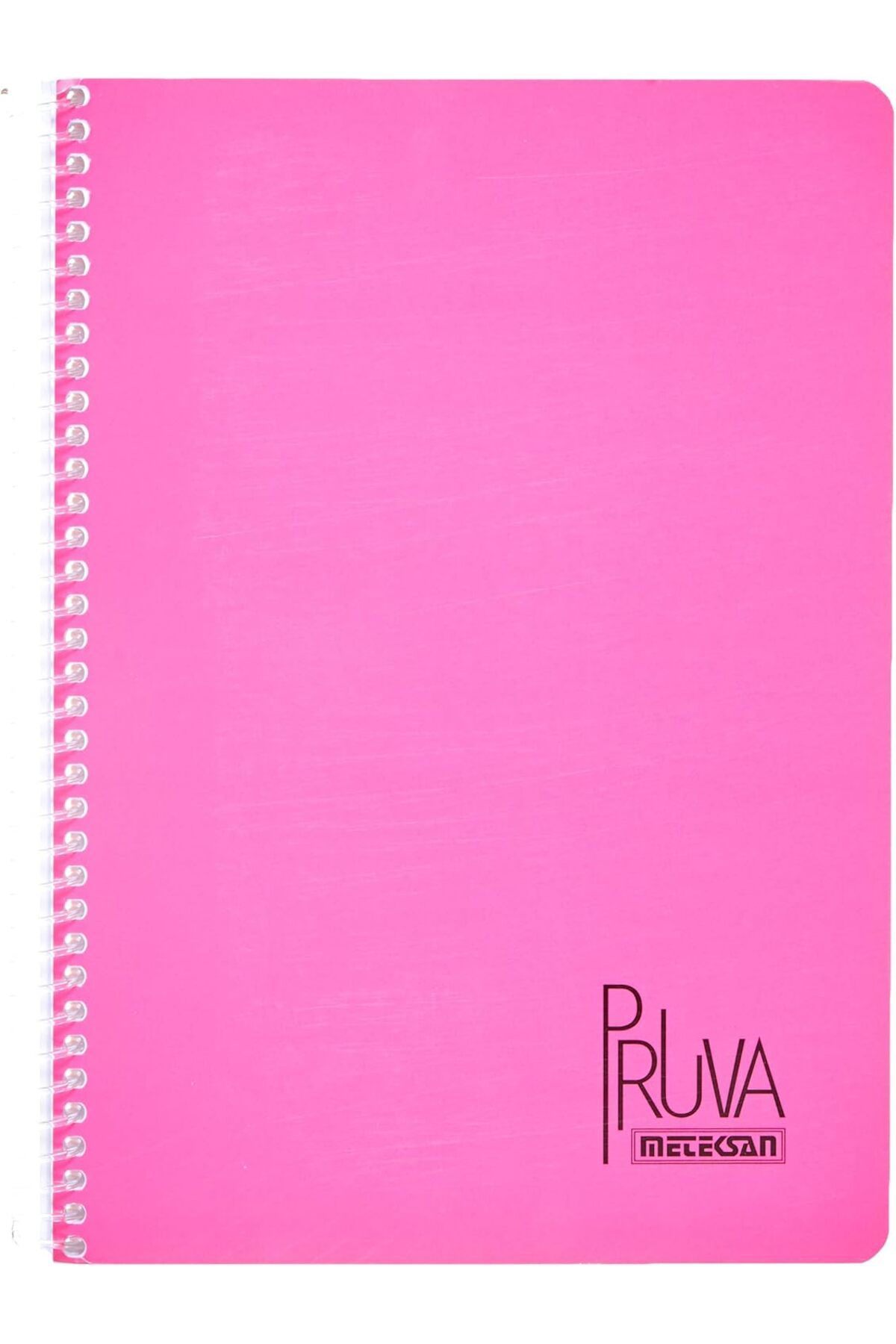 STOREMAX nffashopm Pruva A4 Pet Spiralli Karton Kapaklı Defter 144 Yaprak - Çizgili - Fuşya storestarx 105