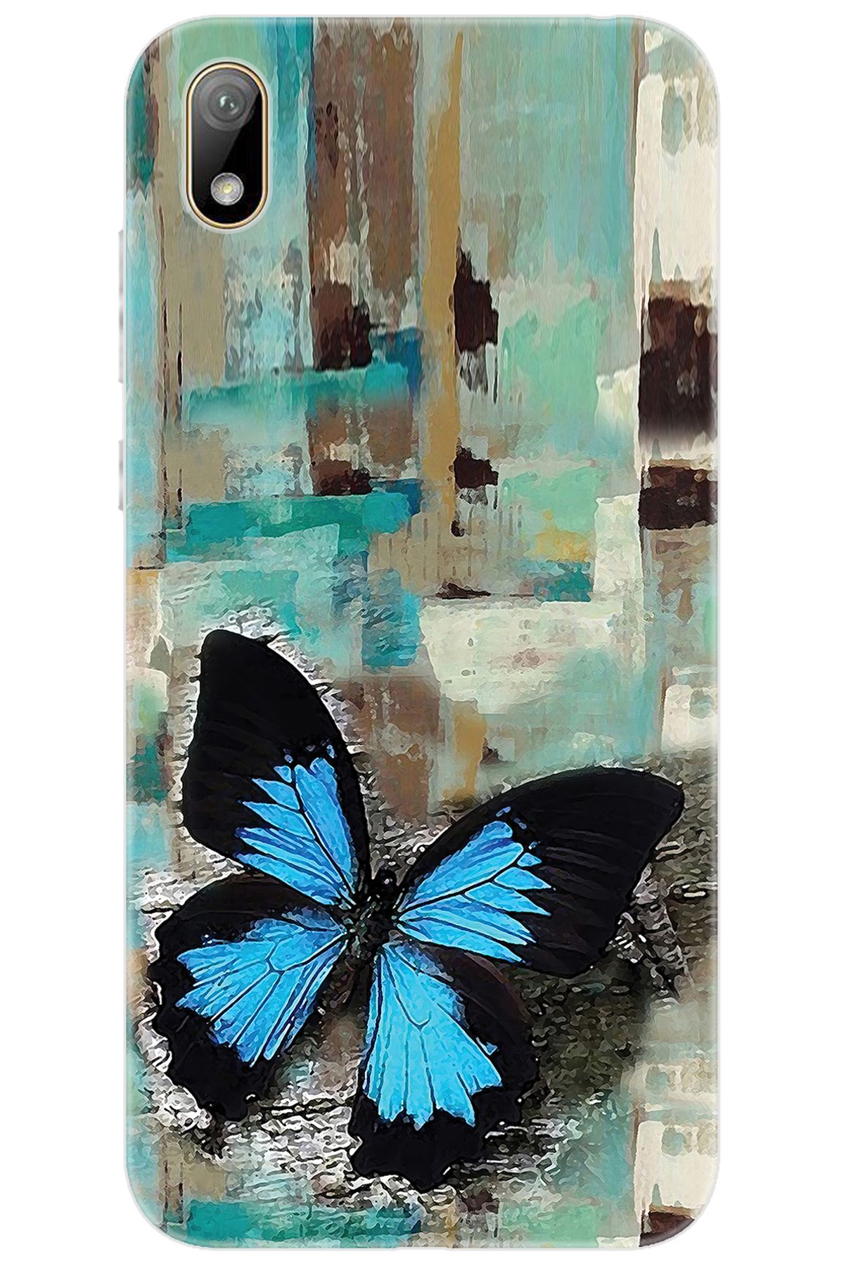 Ceppare Huawei Y5 2019 (AMN-LX2/LX9) Uyumlu Kılıf Desen Baskılı Silikon Kelebek Resim STK:549 CP-F5dg4xm