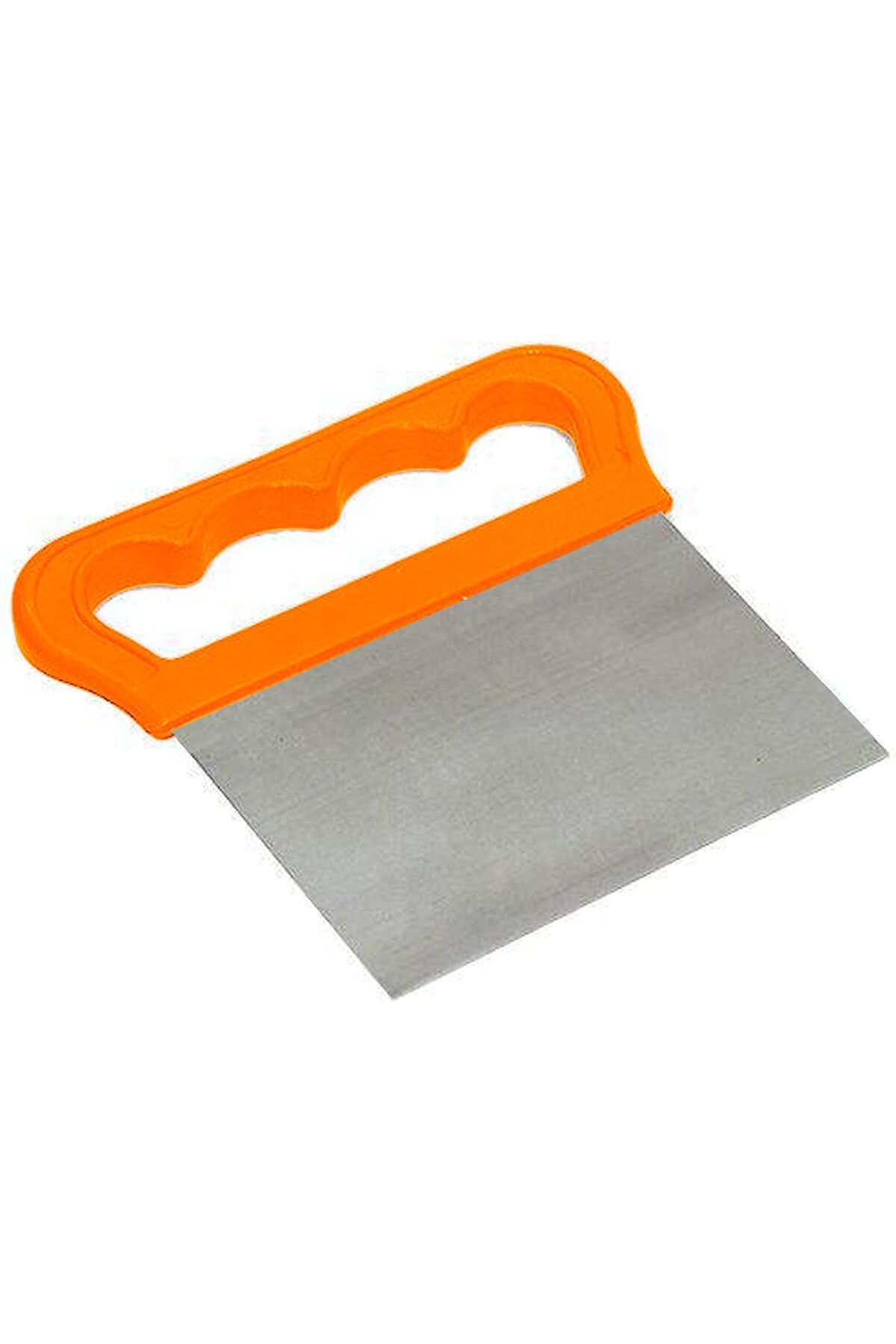 STOREMAX nffashopm Metal Hamur Kesici Spatula, Ergonomik Saplı, Paslanmaz Çelik (Turuncu) storestarx 105135