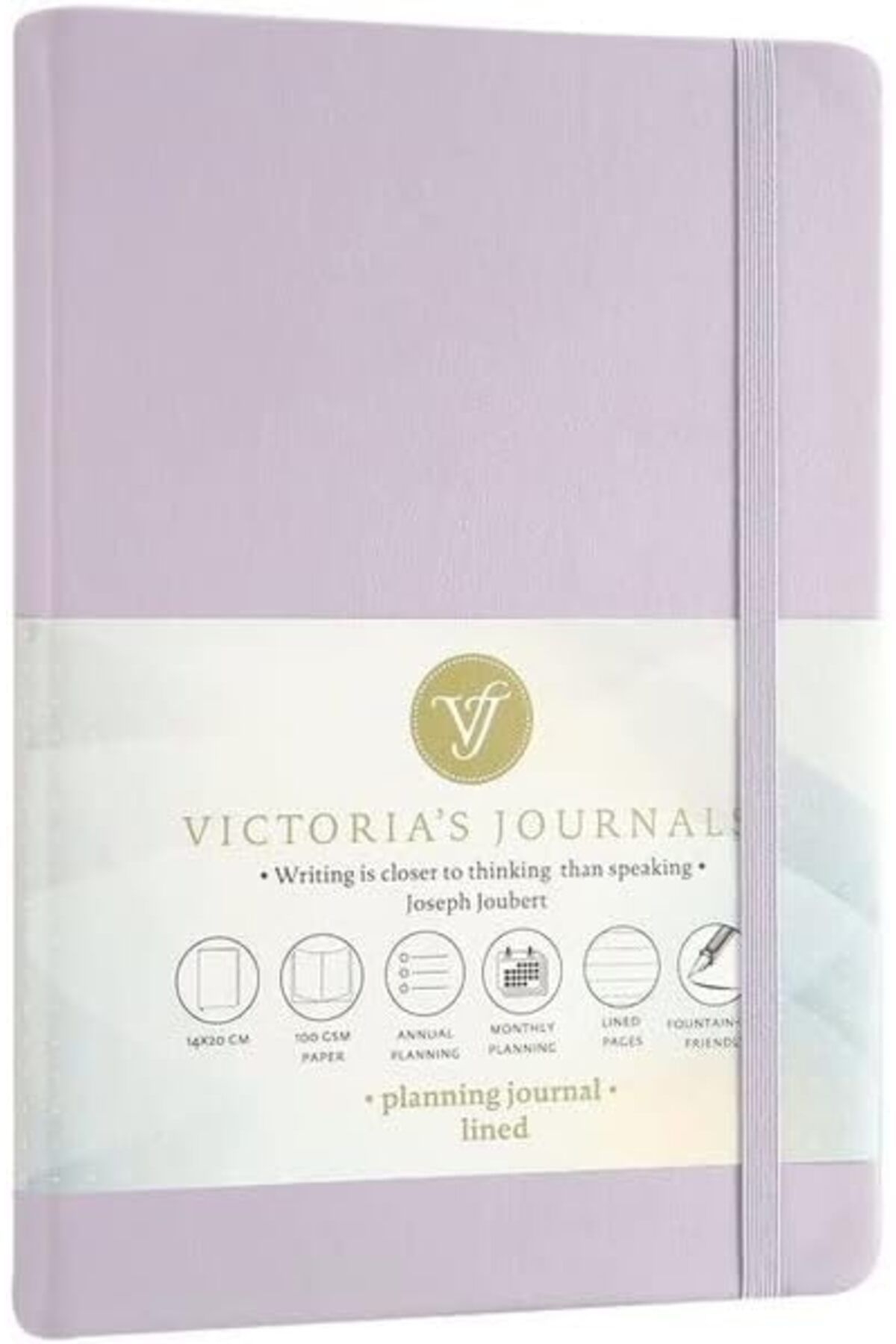 STOREMAX nffashopm Venzi Sert kapak Planlayıcı Defter, 14x20 cm 100 gr. Krem 96 yp.Lila. Çiz. storestarx 1
