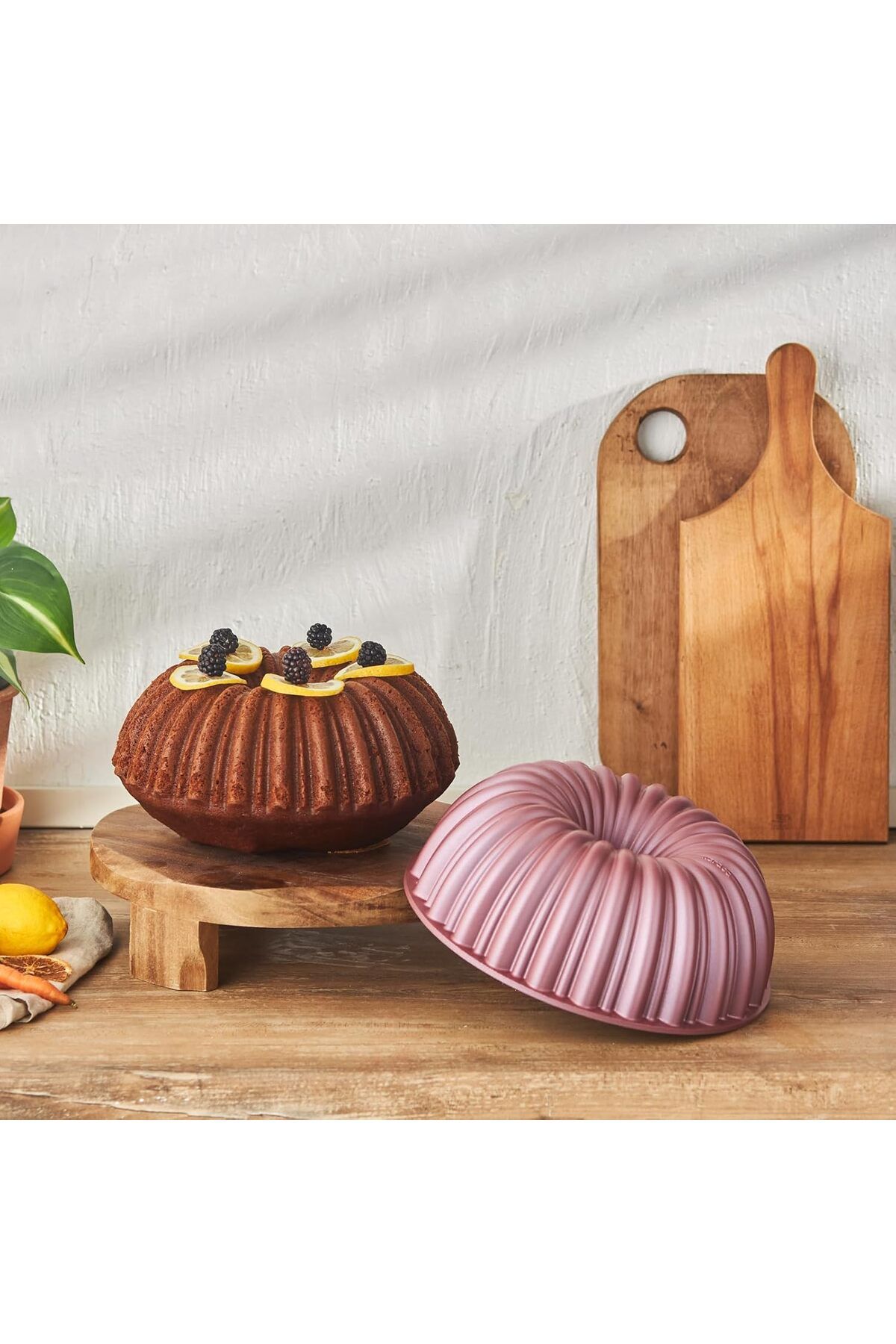 STOREMAX nffashopm Cake Pro Dilimli Pembe Döküm Kek Kalıbı storestarx 1051353