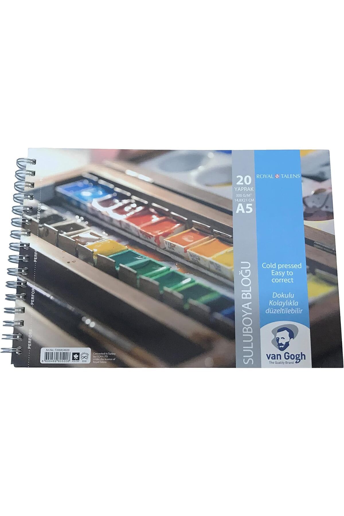 yenibagshop GOGH SULUBOYA BLOĞU 300 GR A5 20 YAPRAK SPİRALLİ
