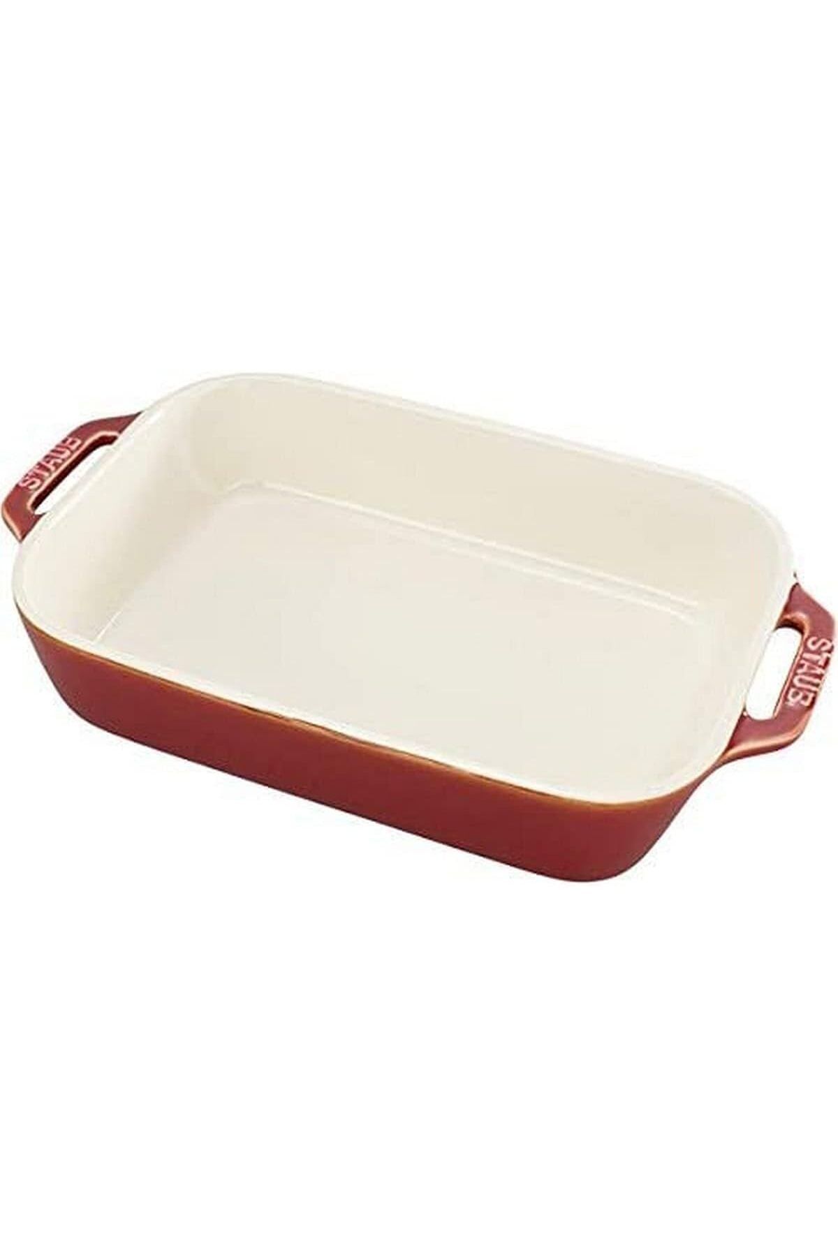 STOREMAX nffashopm Fırın Kabı, 27 cm, Antik Bakır, Seramik, Dikdörtgen storestarx 1051353