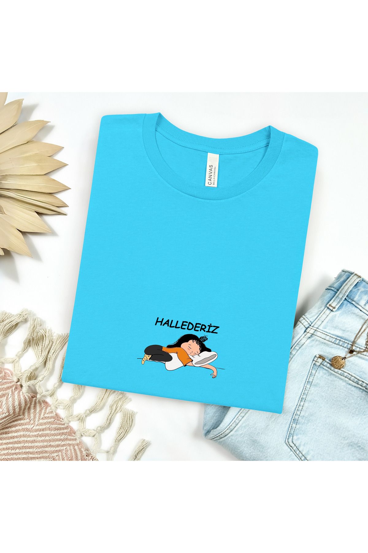 GHAND HALLEDERİZ Uykucu Ya Baskılı Unısex Normal Kalıp T-Shirt