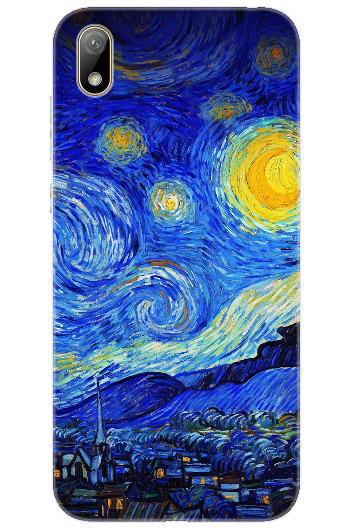 Ceppare Huawei Y5 2019 (AMN-LX2/LX9) Uyumlu Kılıf Desen Silikon Starry Night Yıldızlı Gece STK757 CP-NtXtqyo