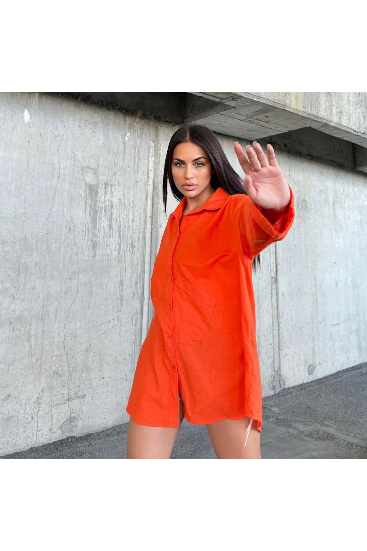 369 etnik butik "Oversize Uzun Gömlek Tunik"