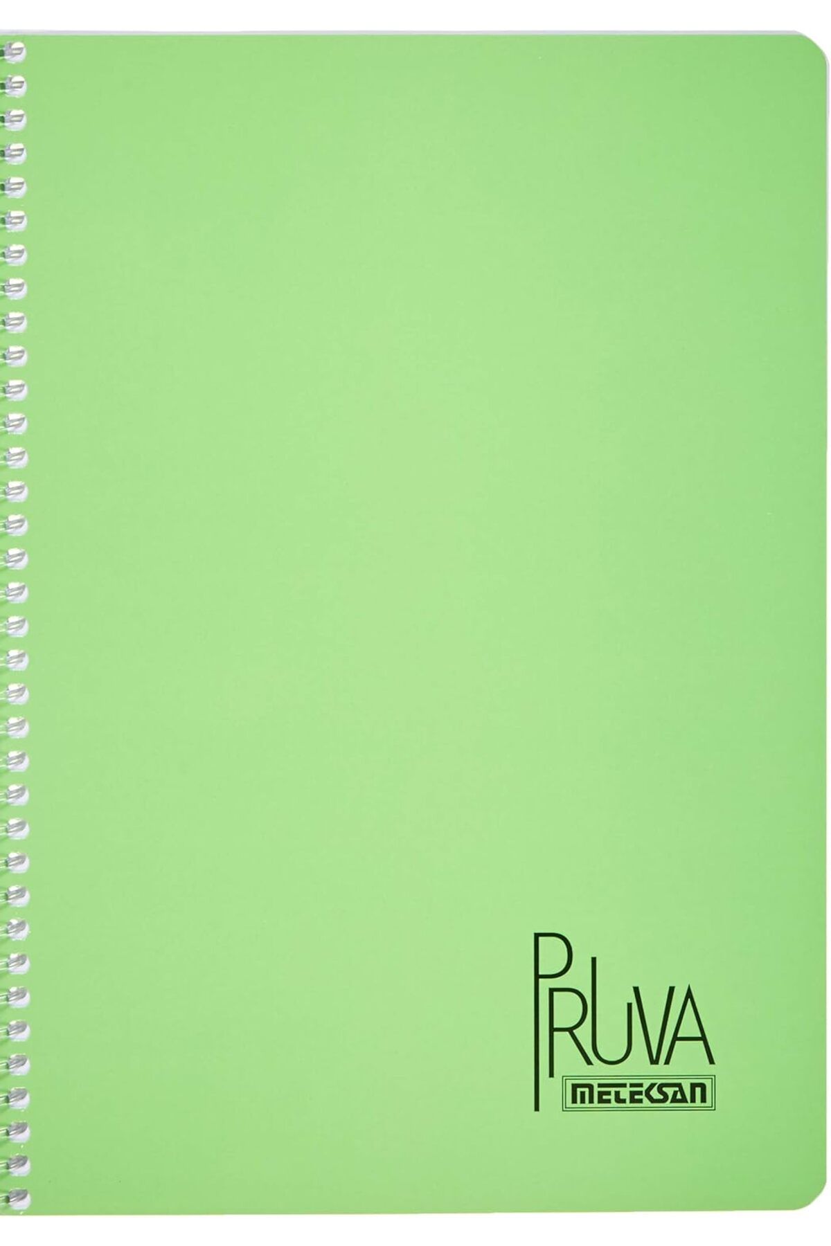 STOREMAX nffashopm Pruva A4 Pet Spiralli Karton Kapaklı Defter 144 Yaprak - Kareli - Yeşil storestarx 10513