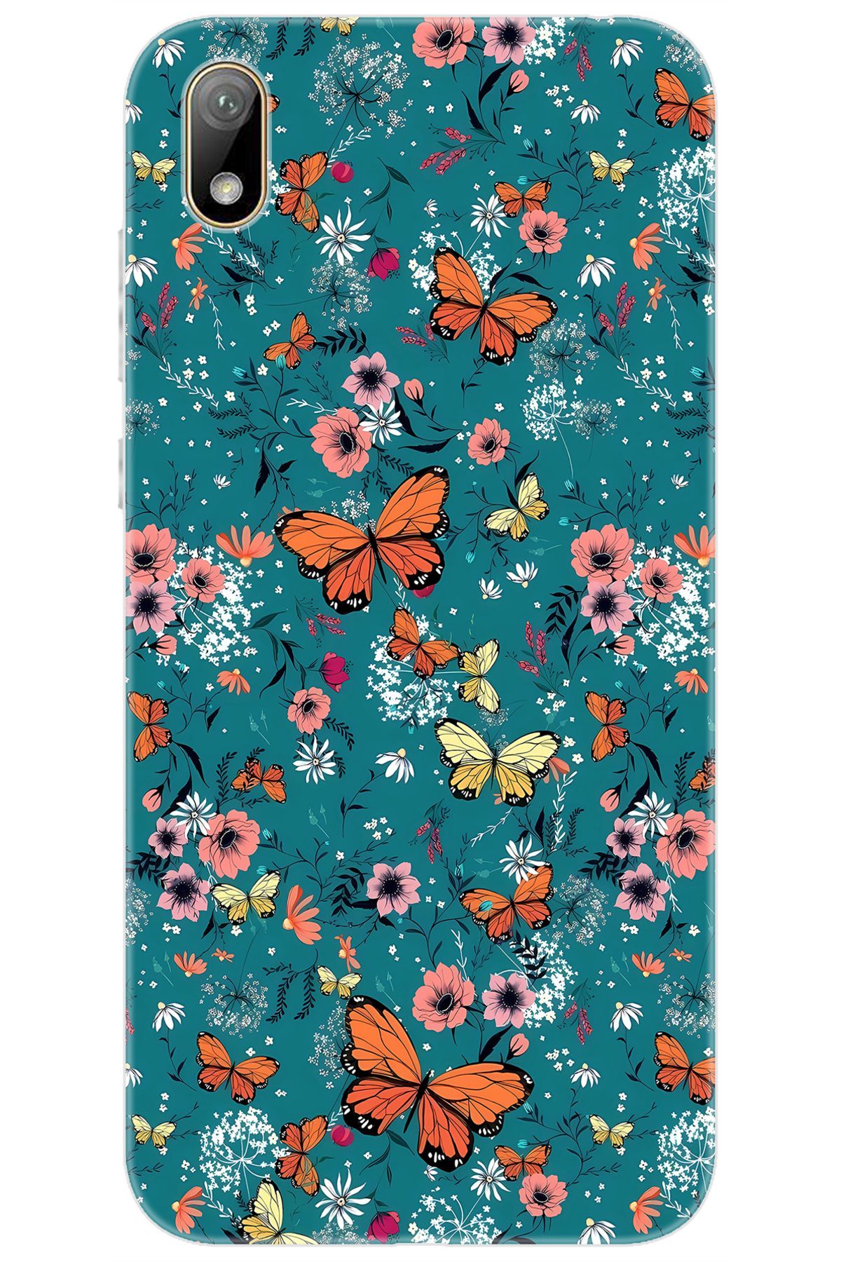 Ceppare Huawei Y5 2019 (AMN-LX2/LX9) Uyumlu Kılıf Desen Baskılı Silikon Kelebek STK:680 CP-sOkCazA