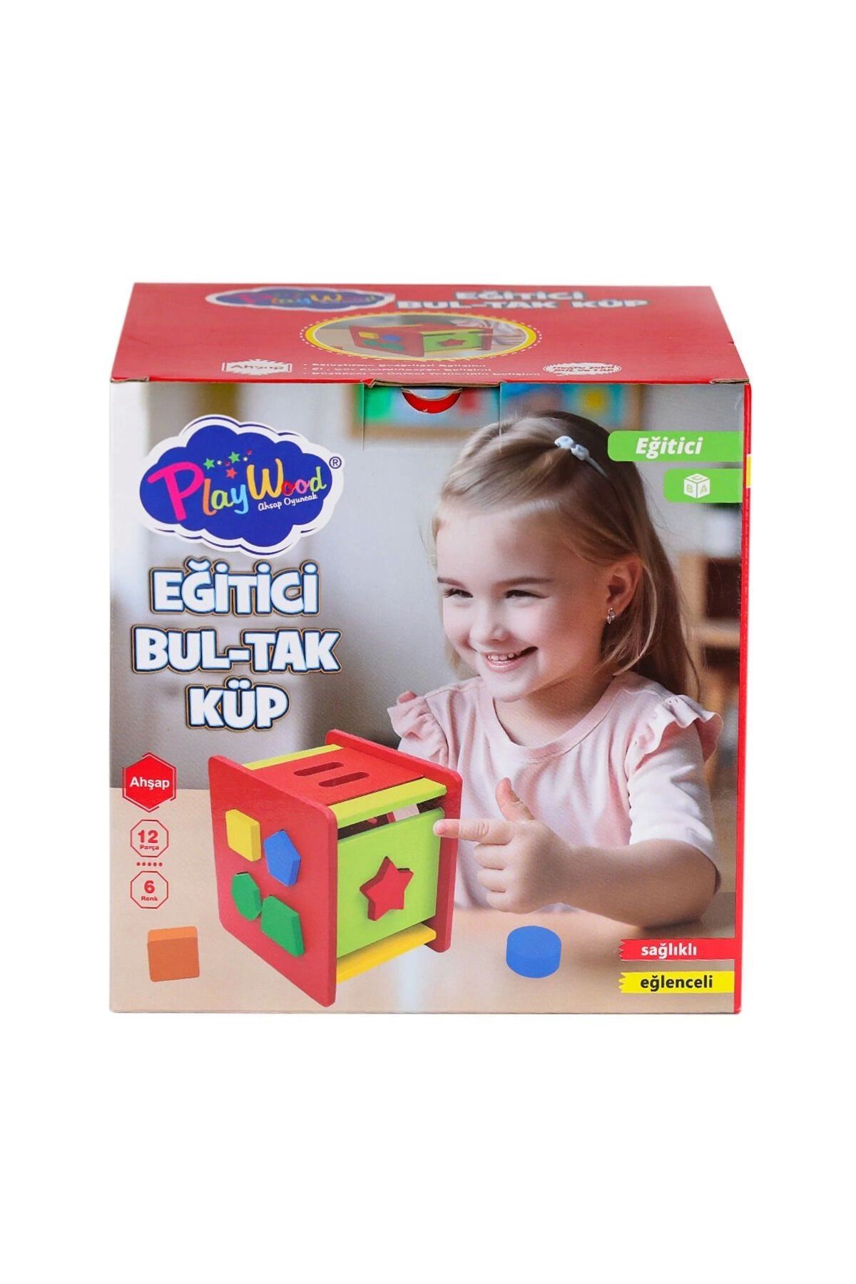 BRL Ony-411 Ahşap Eğitici Bultak Küp -onyıl Oyuncak