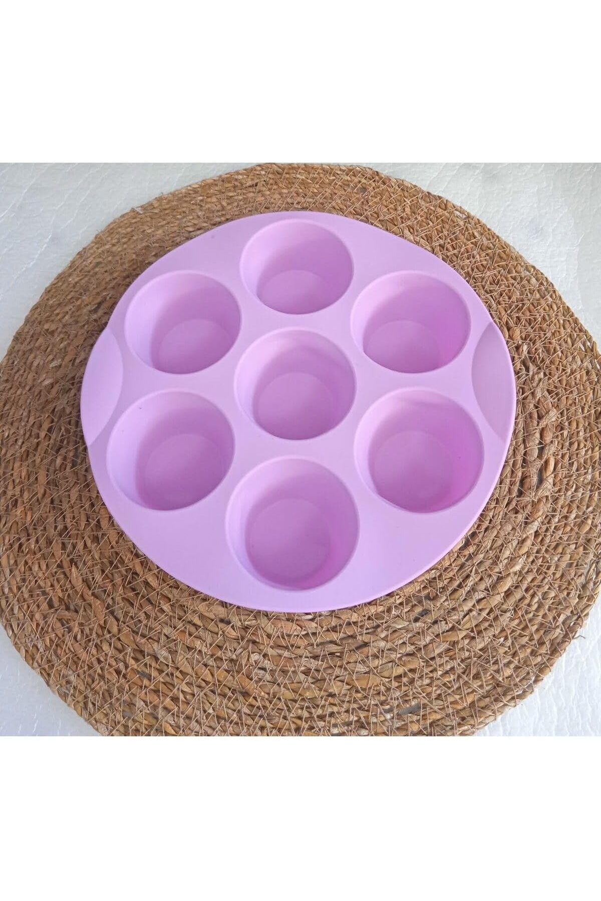STOREMAX nffashopm Yuvarlak Muffin 7 Li Kek Kalıbı Tartolet Kalıbı Mor storestarx 1051353