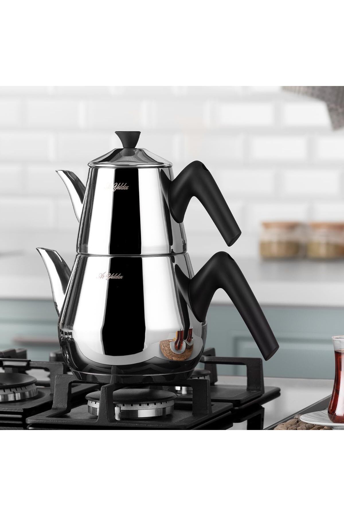 salesalbutik Optimal Orta Boy Çaydanlık Takımı 1,5 Litre