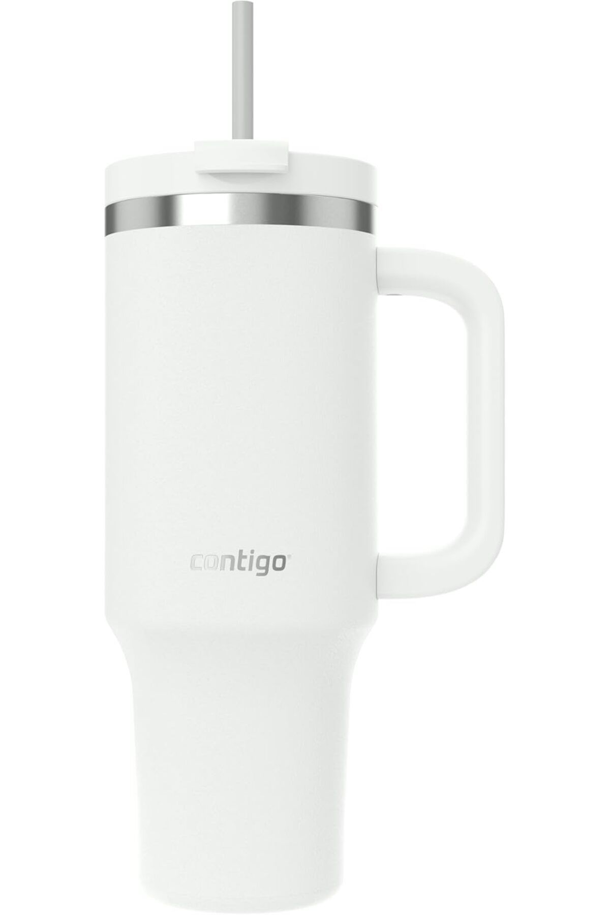 STOREMAX nffashopm Üniseks Yetişkin Streeterville Tumbler Pipetli Yalıtımlı Su Şişesi, 1.2L, Beyaz sto