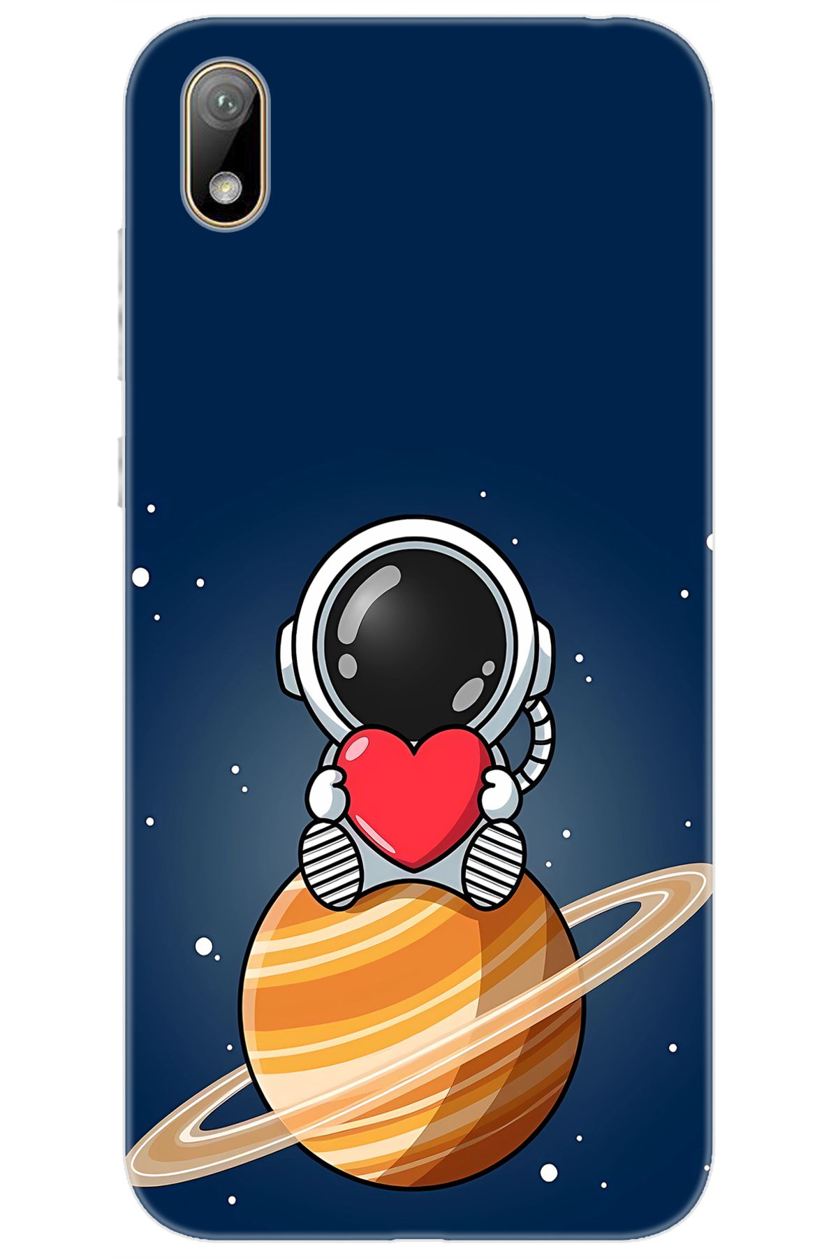 Ceppare Huawei Y5 2019 (AMN-LX2/LX9) Uyumlu Kılıf Desen Baskılı Silikon Astronot STK:697 CP-FH9J81K