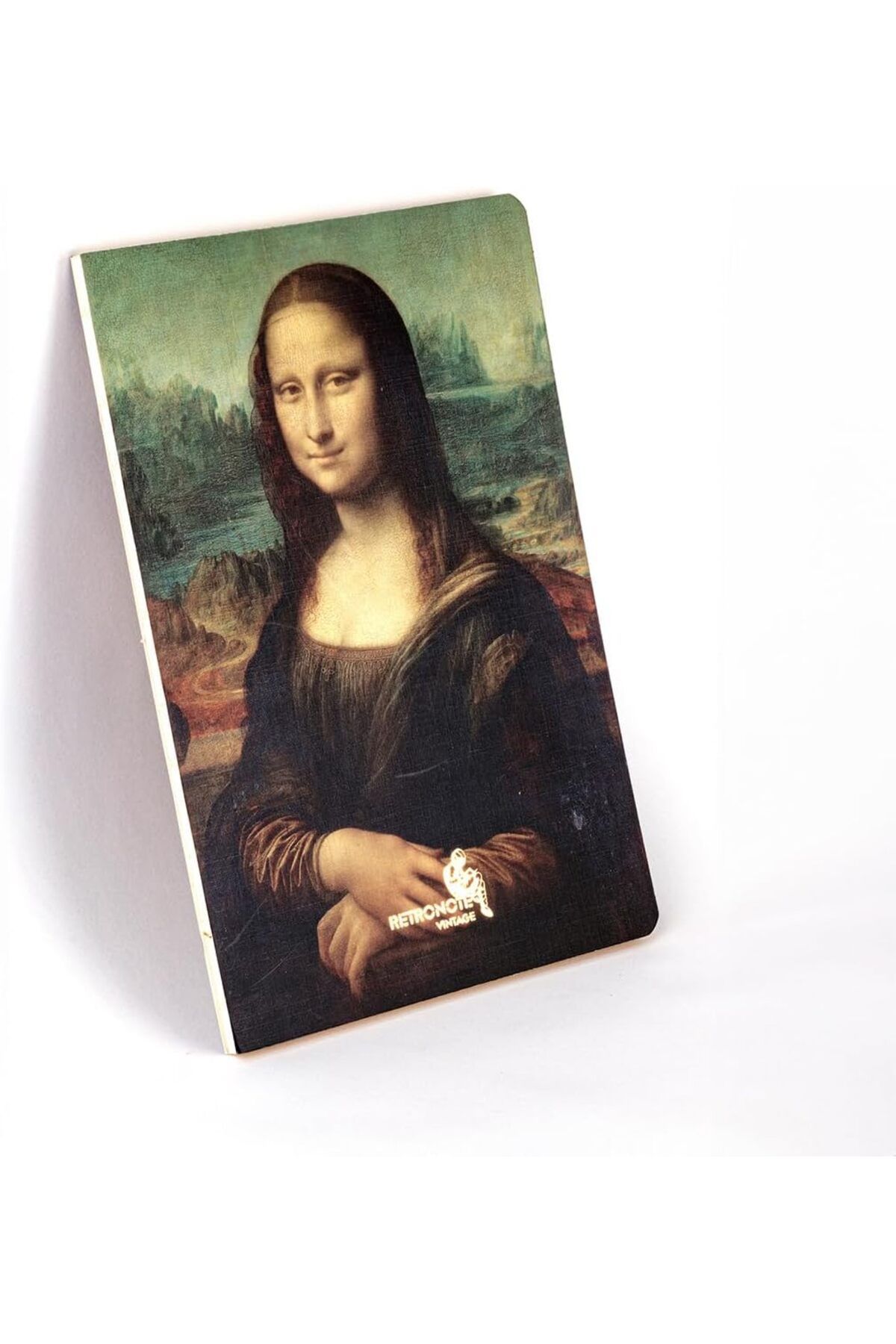 STOREMAX cmllashop Mona Lisa, Da Vinci 1503-06, Vintage Defter IV, Çizgisiz, 96 Sayfa, İplik Dikiş, Esnek