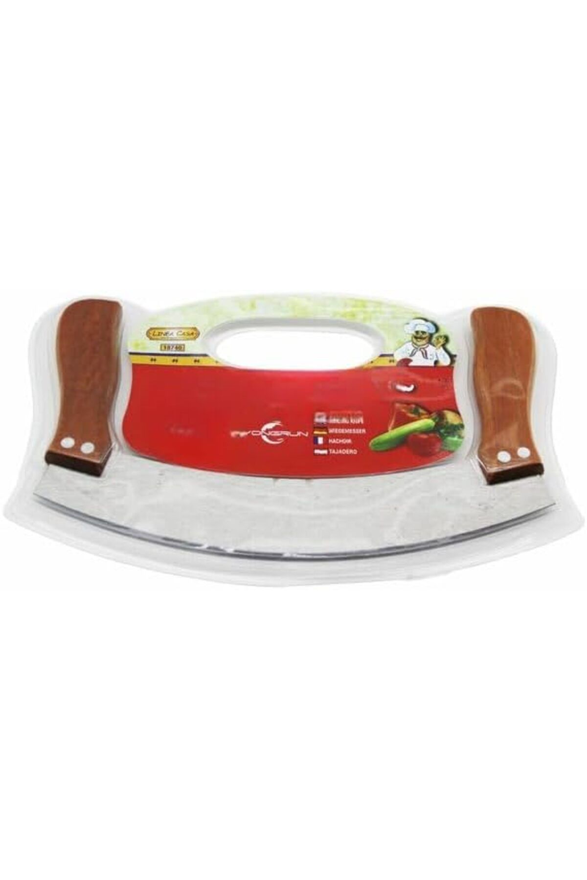 STOREMAX Çift Ahşap Saplı Zırh Bıçak Ev Tipi Kebap Kıyma Salata 1051353