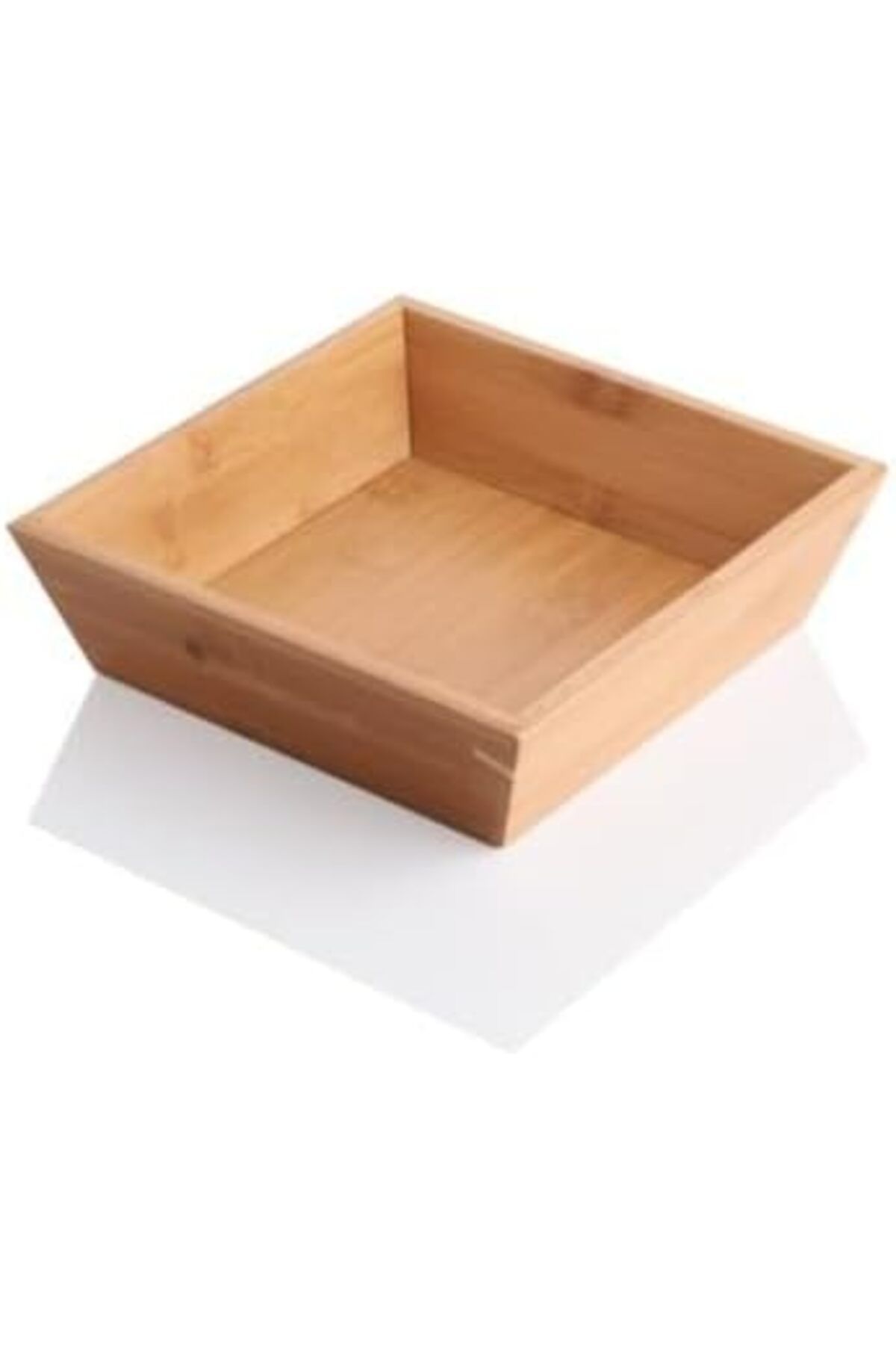 STOREMAX daiviolastore Bambu Lüx Kare Orta Boy Ekmeklik-Meyvelik 20cm, Bambu Ekmeklik Kare Orta Boy 20cm DLS