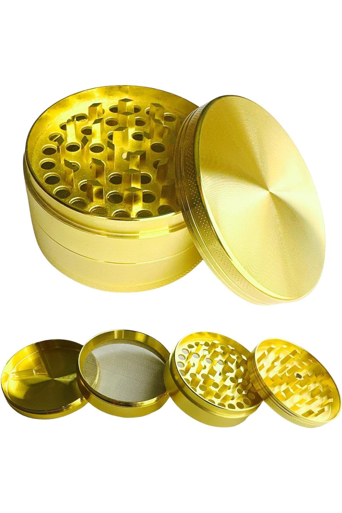 STOREMAX nffashopm GRINDER Parçalayıcı Metal baharat öğütücü herb spice 4 katmanlı 40MM / 50MM / 63M