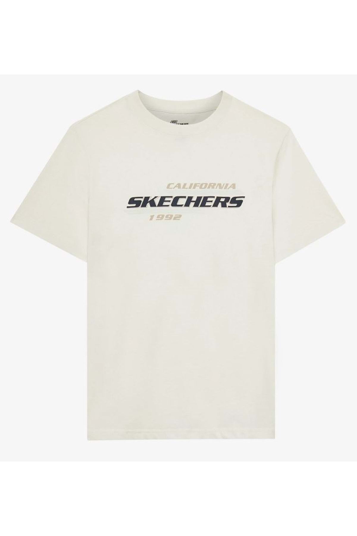 SKECHERS M Lightweight T-Shirt S2510160 Erkek Tişort BEYAZ