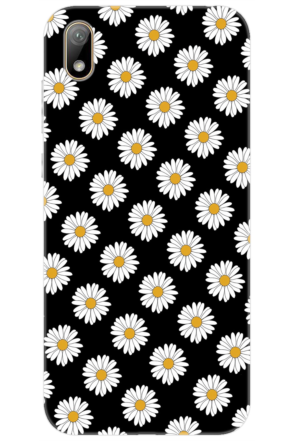 Ceppare Huawei Y5 2019 (AMN-LX2/LX9) Uyumlu Kılıf Desen Baskılı Silikon Papatya Serisi STK:634 CP-36e1ZQn