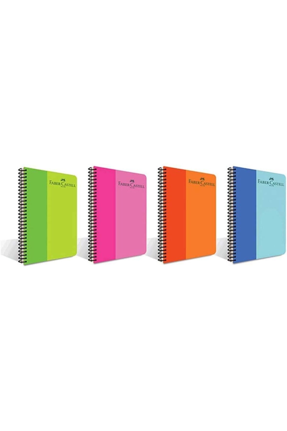 STOREMAX nffashopm Renkli Spiralli Defter, A4, 80 Yaprak,70g Kağıt, Kareli, 500 Mikron PP Kapak, PET Spiral