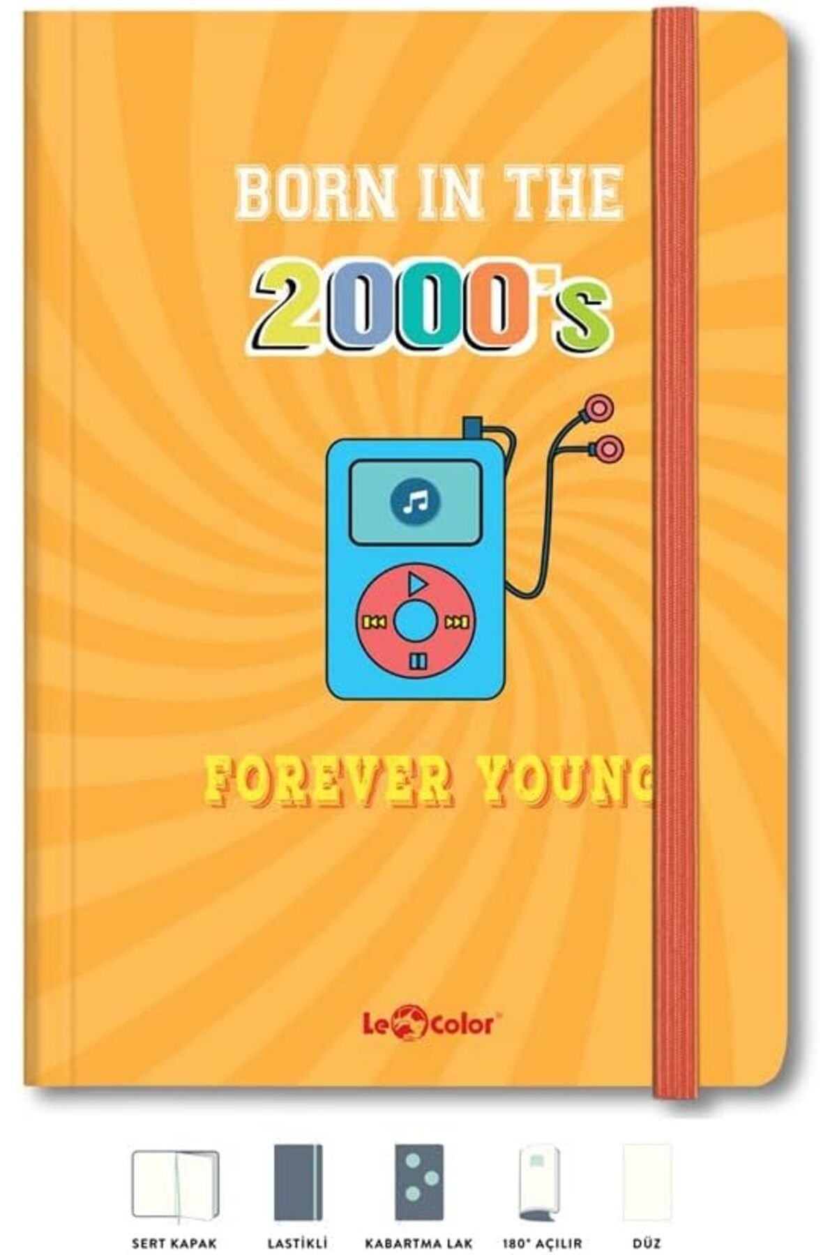 STOREMAX nffashopm Color Mottolu Defter Düz 17x24 cm Forever 2000's storestarx 1051353