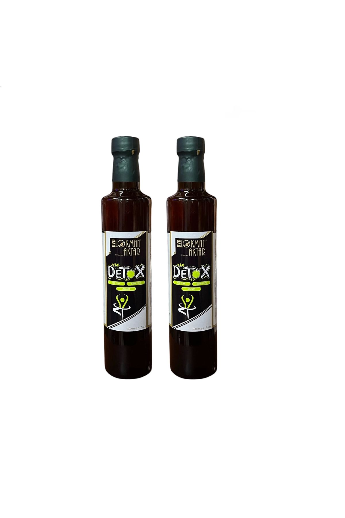 DVD Lokman Aktar Detox Sirkesi, Katkısız, Doğal, 500ml 2 Adet, DVD Lokman Aktar