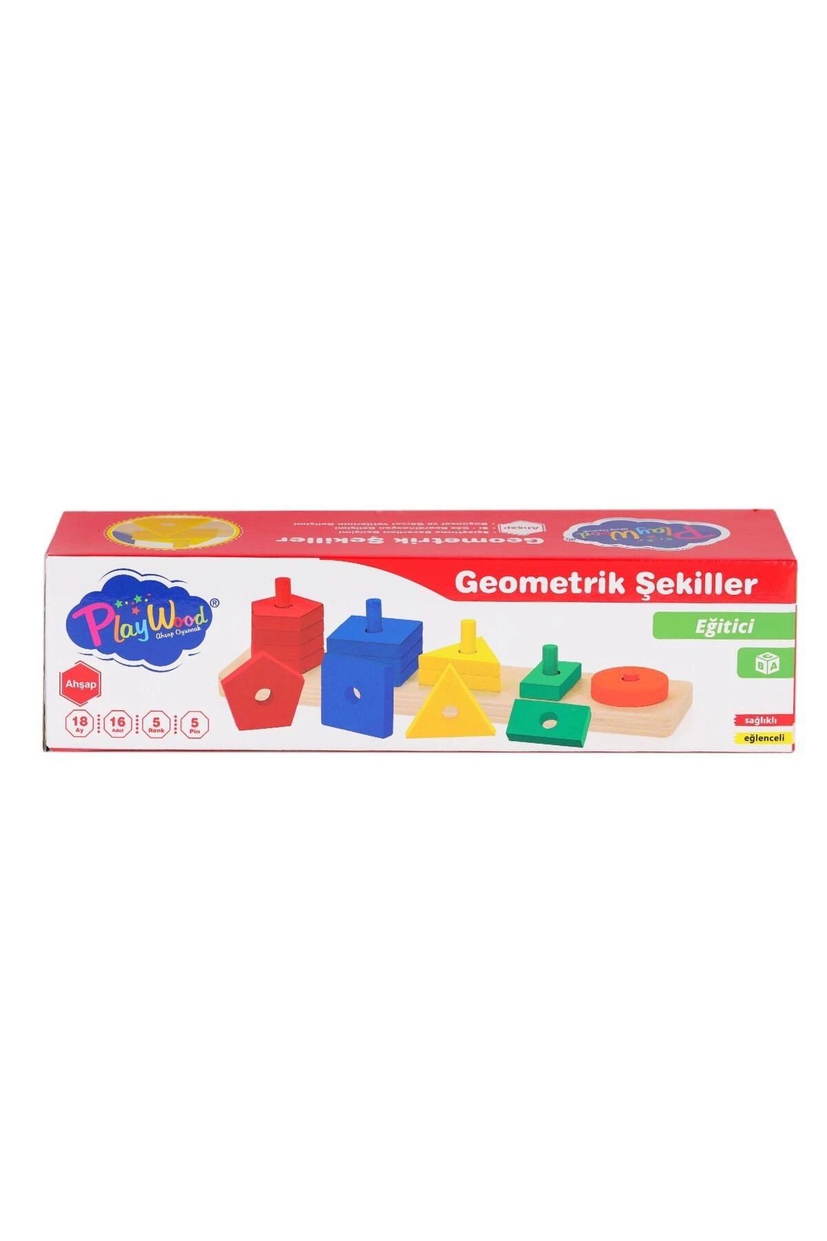 BRL Ony-305 Ahşap Geometrik Şekiller -onyıl Oyuncak