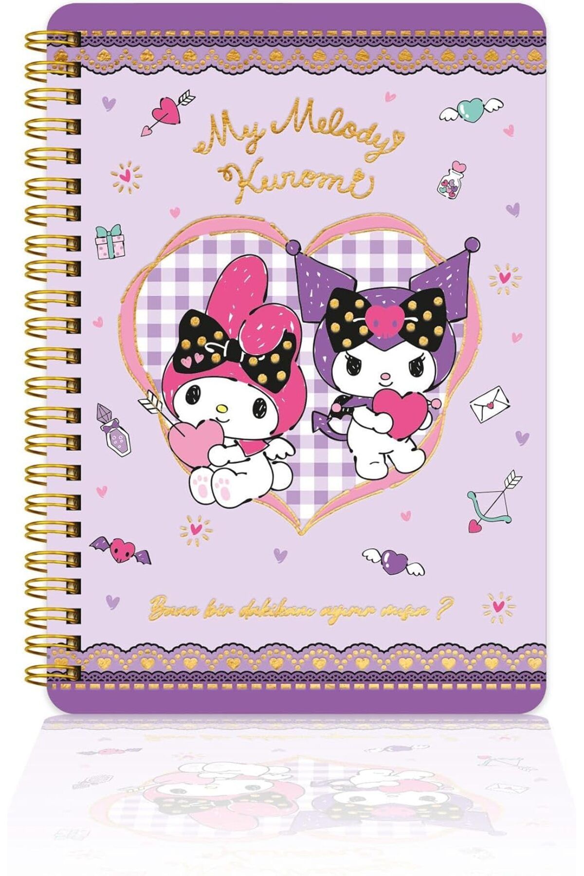 STOREMAX nffashopm & My Melody Spiralli Günlük (JOURNAL) 14x20cm - Bana 1 Dk Ayırabilir Misin? storestarx