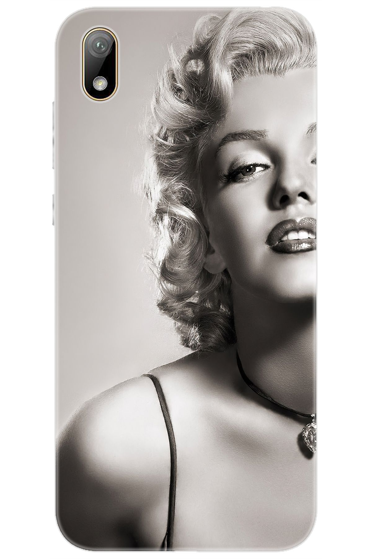 Ceppare Huawei Y5 2019 (AMN-LX2/LX9) Uyumlu Kılıf Desen Baskılı Silikon Marilyn Monroe STK:250 CP-1fpPFTs