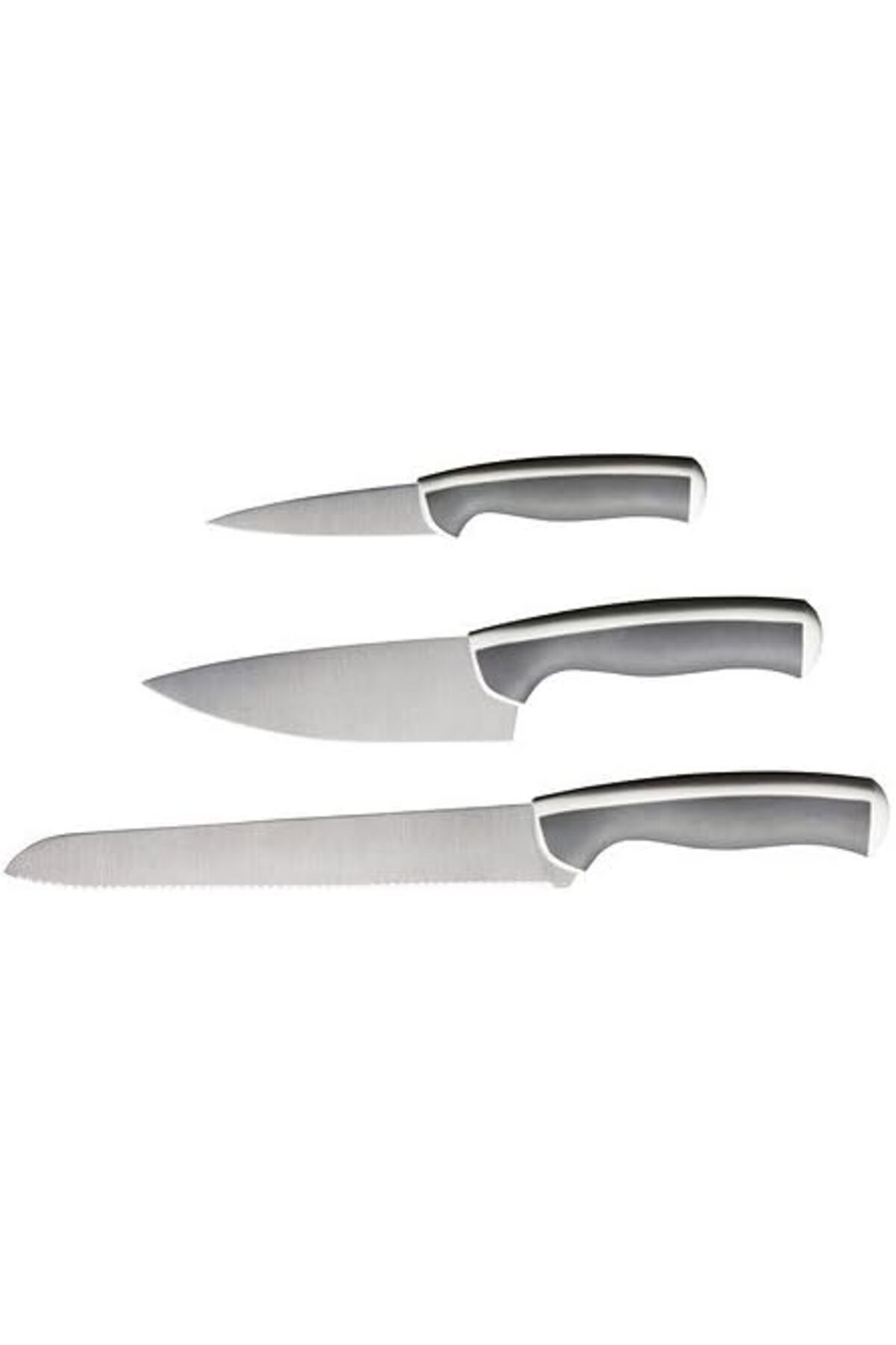 STOREMAX nffashopm Andlig – 3 parçalı bıçak seti, açık gri, beyaz storestarx 1051353