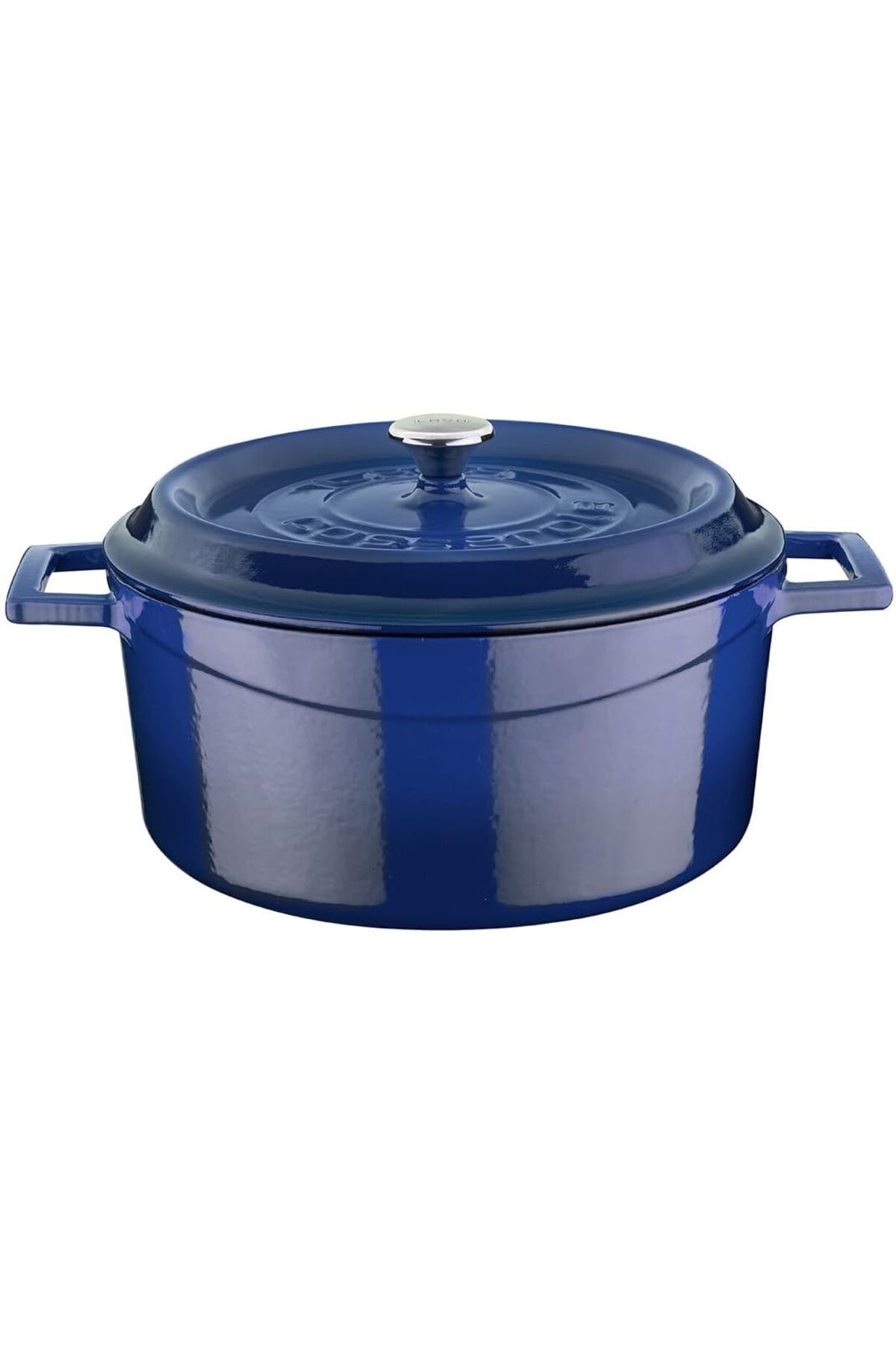 STOREMAX nffashopm Metal Döküm Yuvarlak Tencere, 24 cm, Mavi storestarx 1051353
