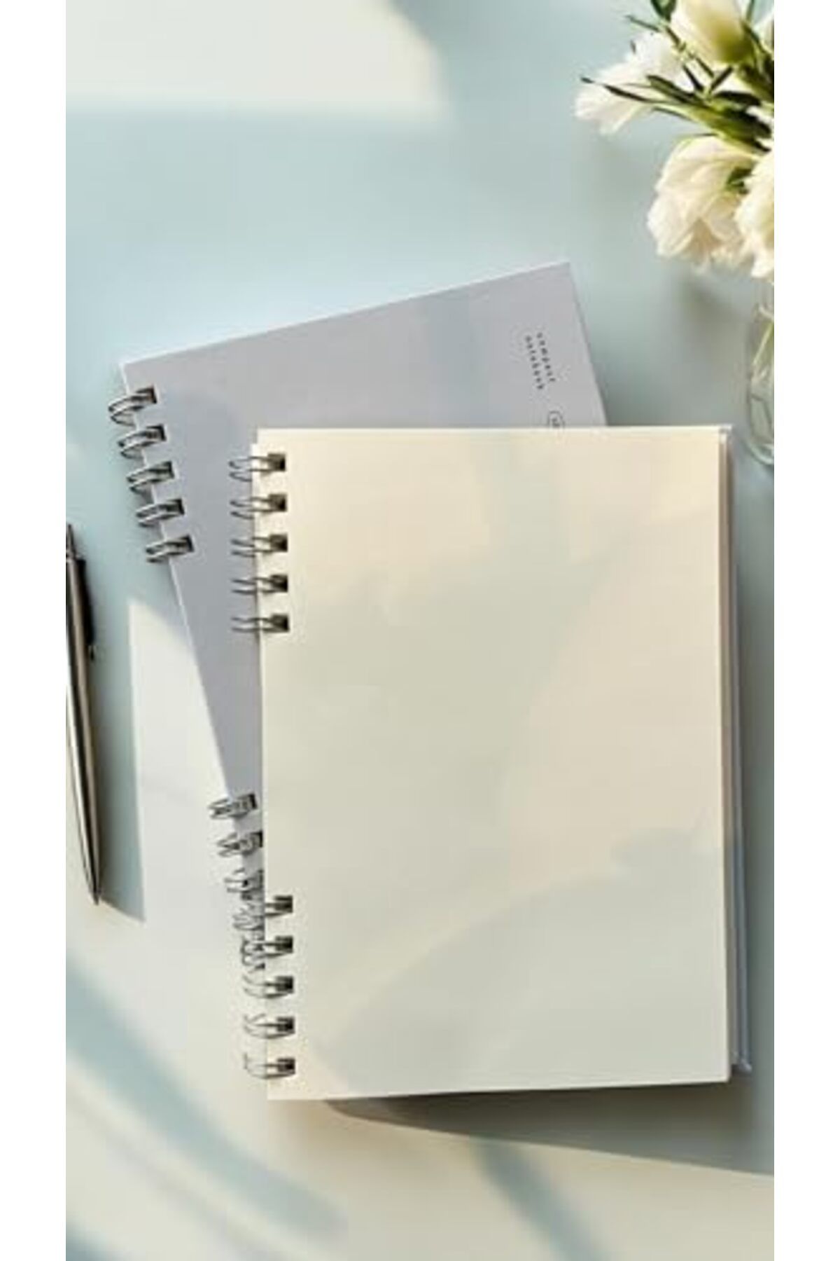 STOREMAX-Jvnnastore Promotional Spiral 80 Sheets Unlined A5 Notebook, Notepad, School Notebook, 4 Different Re 3