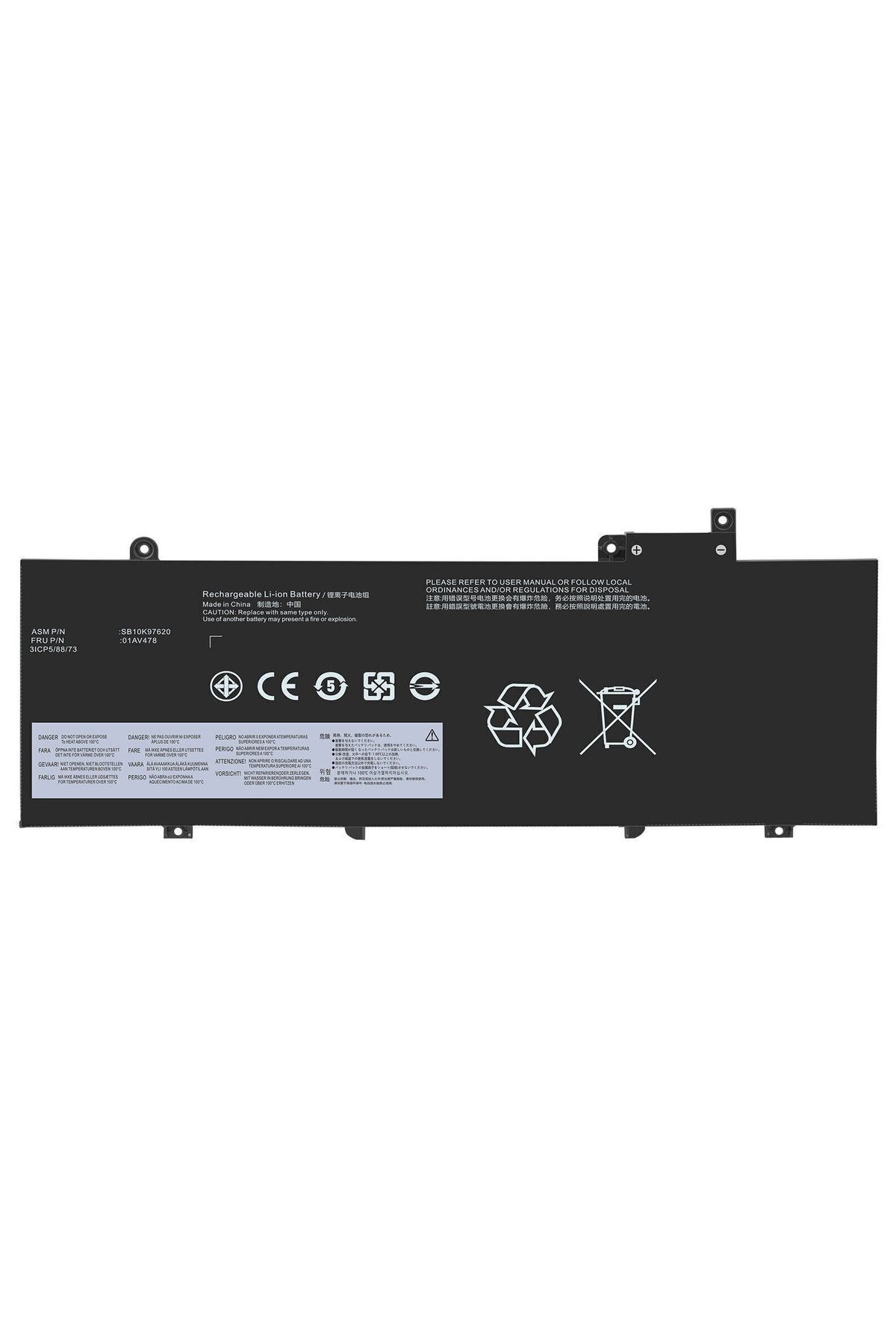 OEM Servis Tag 01AV478, 01AV479, 01AV480 ThinkPa d Uyumlu Laptop Batarya