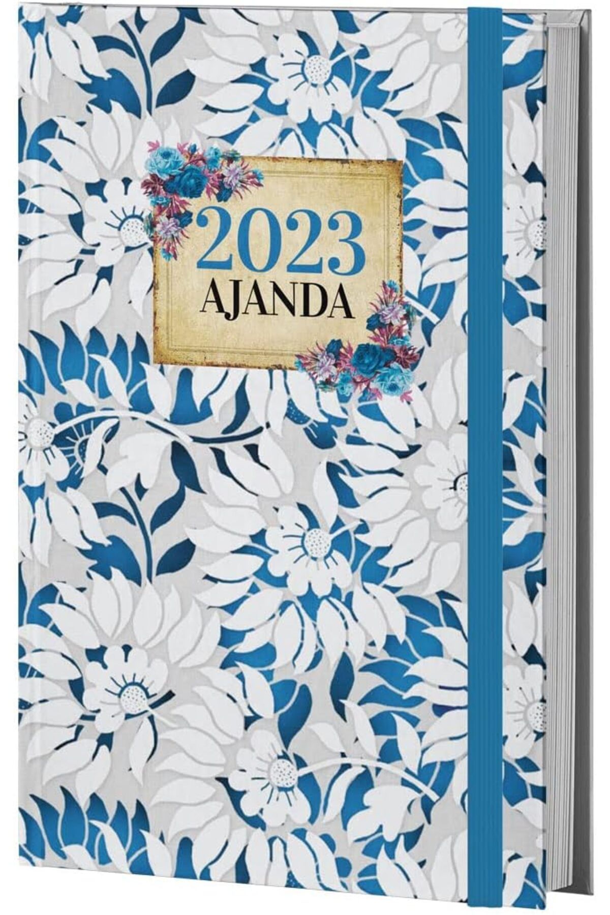 STOREMAX nffashopm Kitabevi Mor Kelebek Beyaz Bahçe 2023 Ajanda, 13.5x21cm, 128 Sayfa, Ciltli storestarx 105