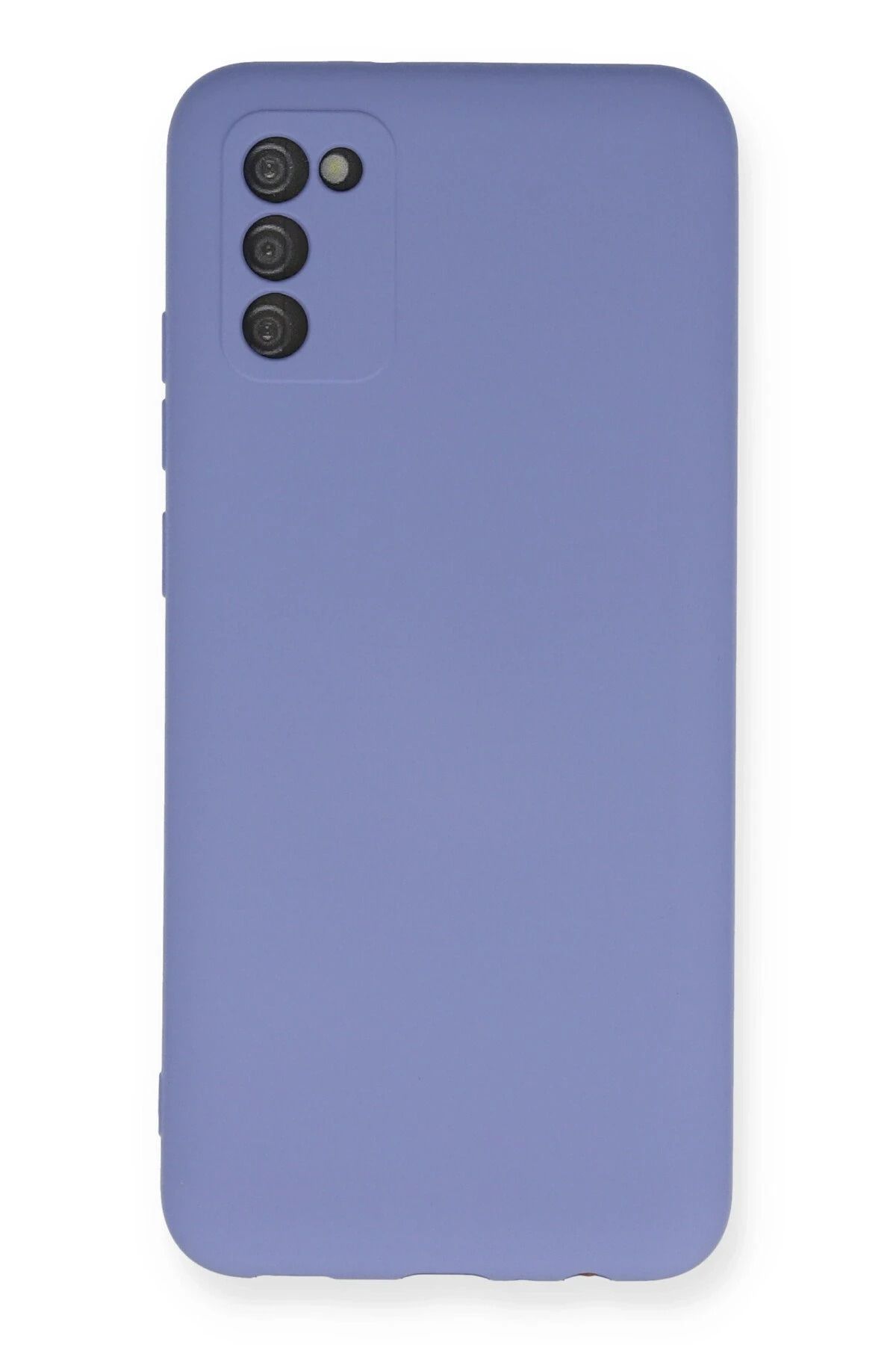 NewFace Samsung Galaxy A03S Kılıf Nano içi Kadife Silikon - Lila DPMAH