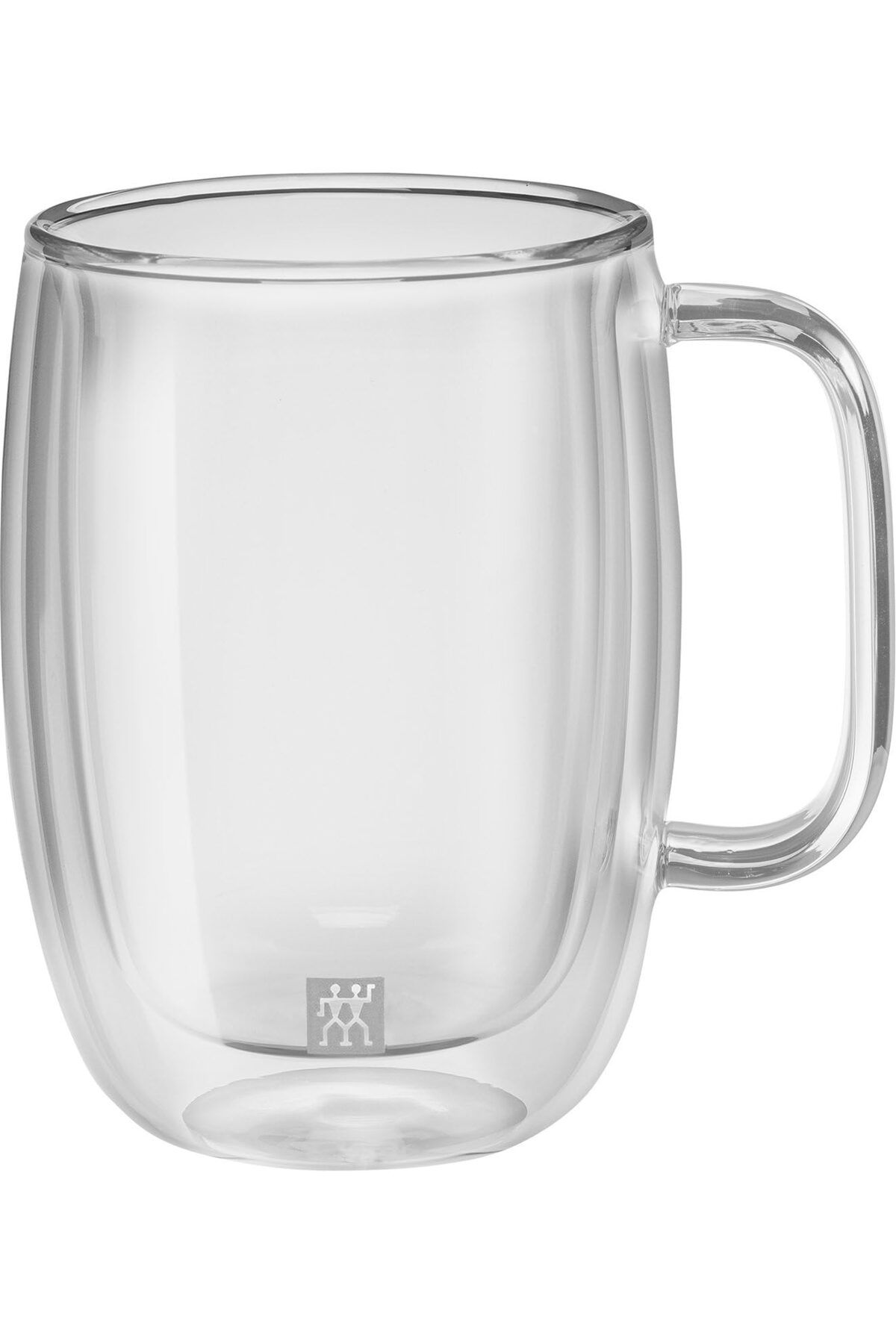 STOREMAX nffashopm Sorrento Çift Camlı Kulplu 2'li Latte Macchiato Bardak Seti, Şeffaf, 450 ml storestarx