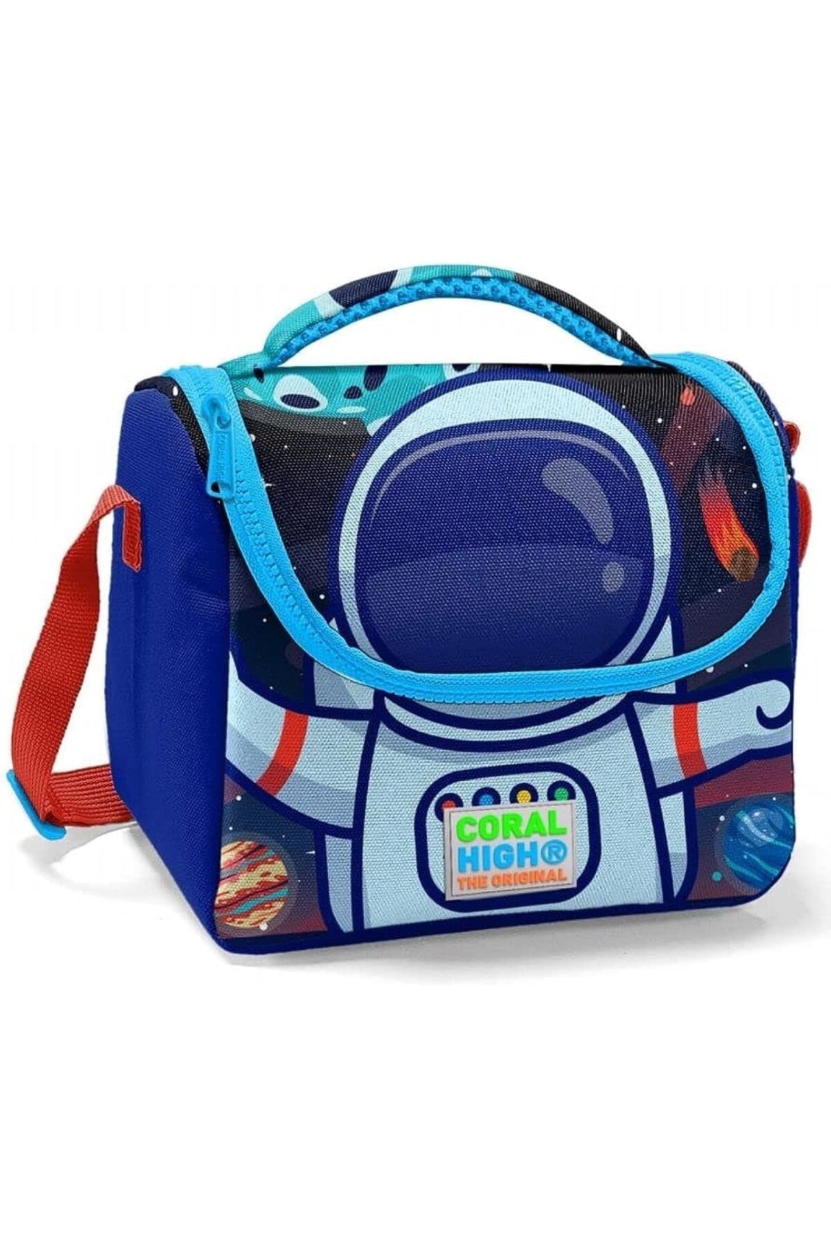STOREMAX nffashopm High Erkek Çocuk Mavi Astronot Okul ve Piknik Beslenme Çantası storestarx 1051353