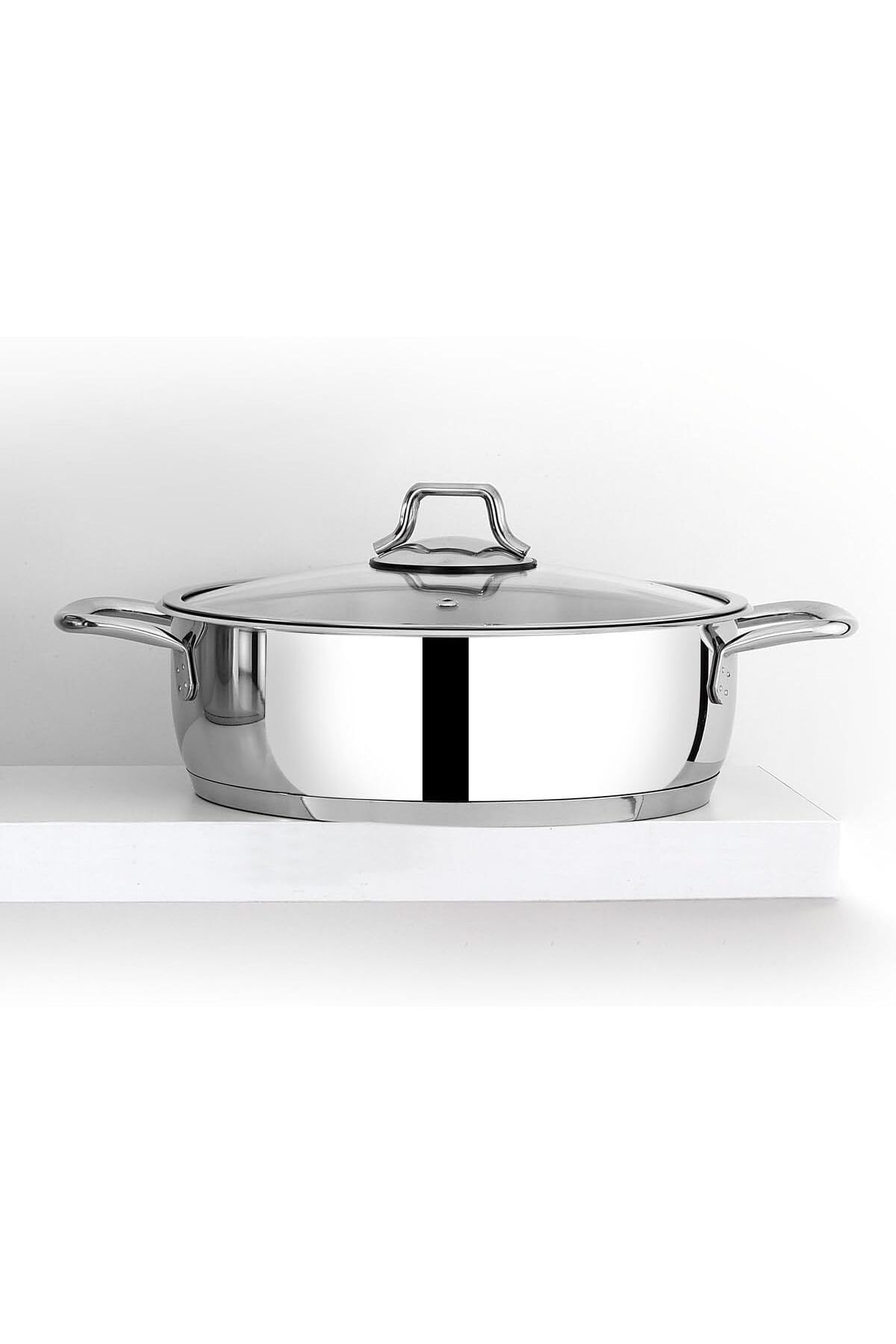 STOREMAX nffashopm Omega Metal 30 Cm Basık Tencere Bon-2264 storestarx 1051353