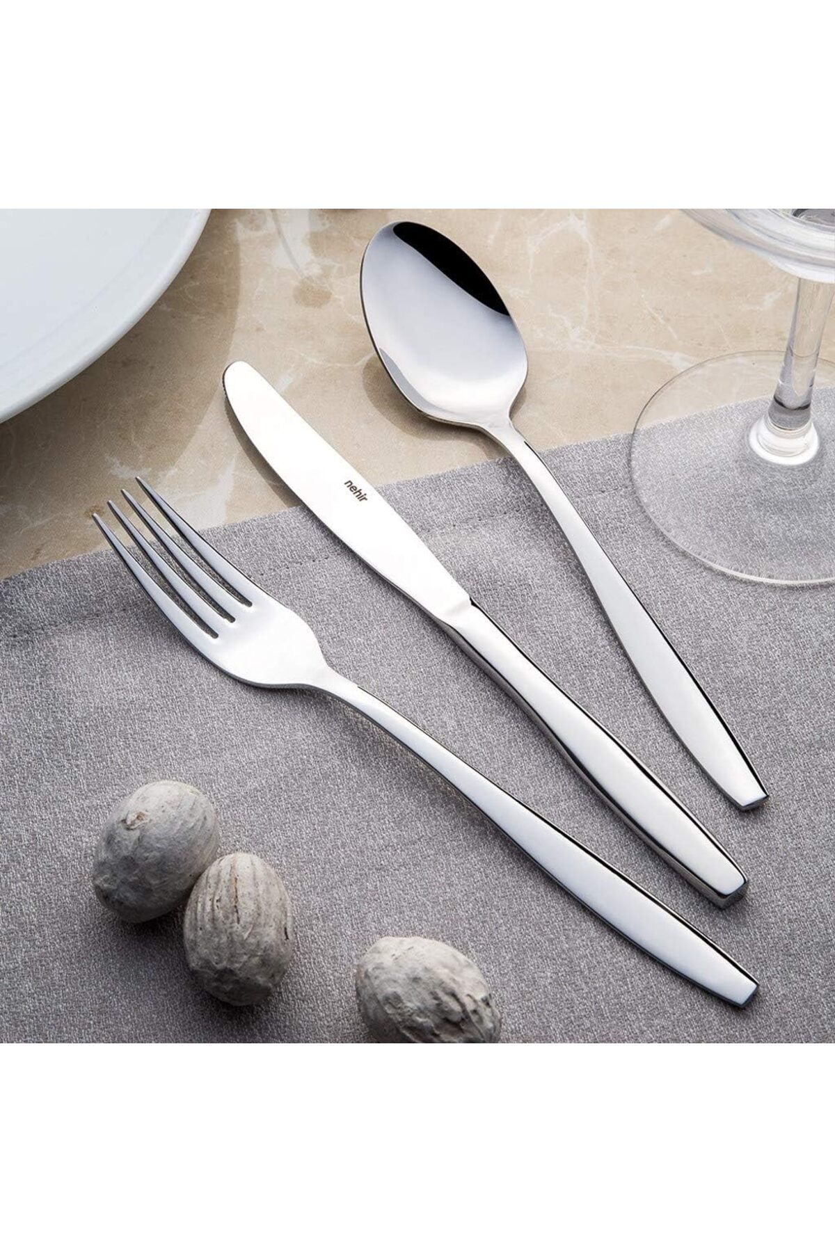 STOREMAX nffashopm Sade 12 Kişilik 89 Parça Çatal Kaşık Bıçak Takımı storestarx 1051353