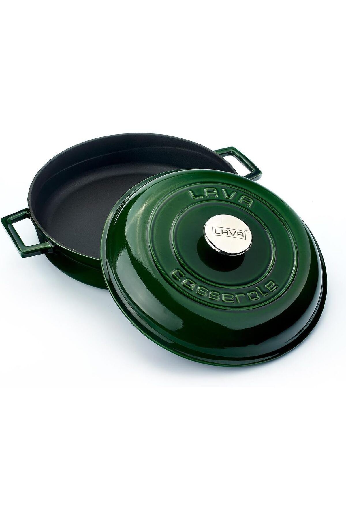 STOREMAX nffashopm Metal Premium Serisi - Döküm Çok Amaçlı Tencere, Yuvarlak, 28 cm, Majolik Yeşil, Kub