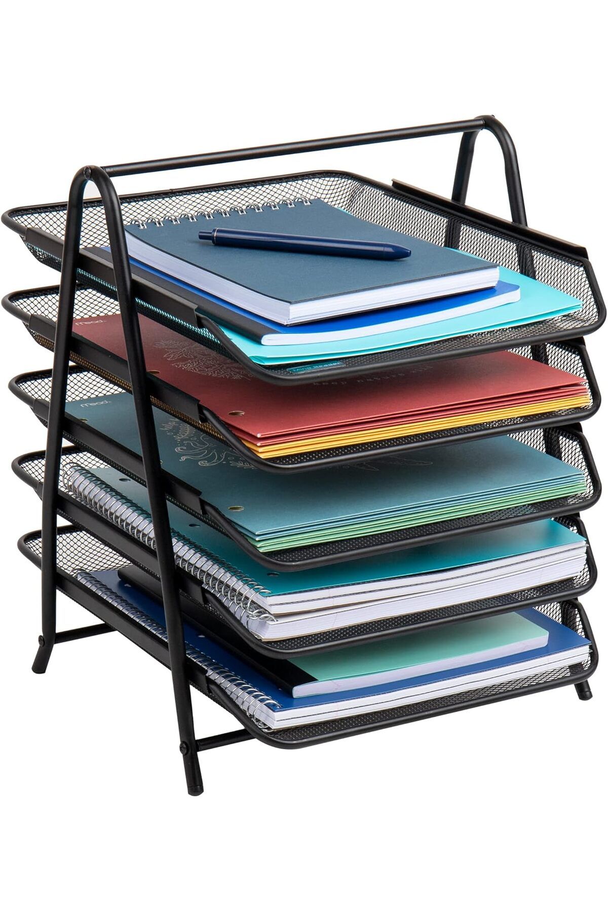 STOREMAX nffashopm Reader 5TPAPER-BLK 5 katmanlı kağıt tepsisi, dosya depolama, masaüstü düzenleyici, m