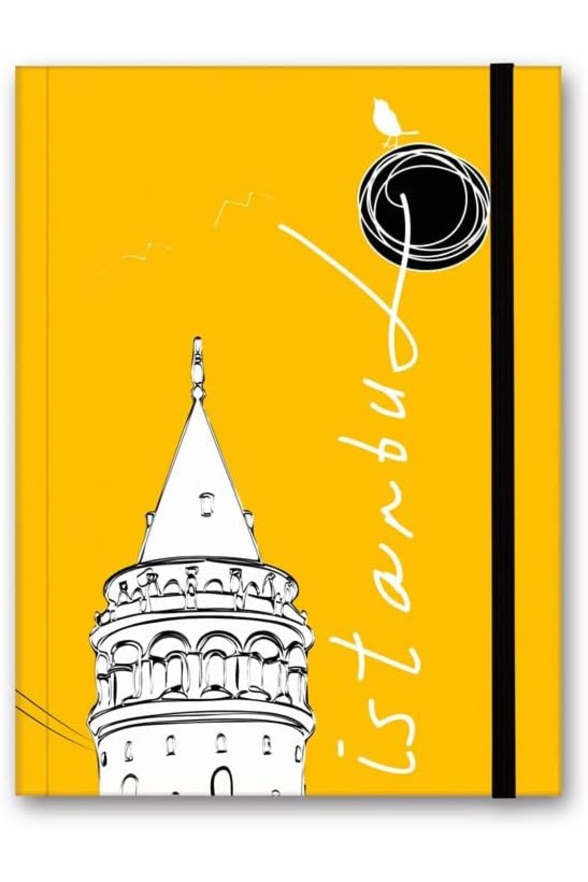 STOREMAX nffashopm Color Renkli İstanbul Defter Çizgili Lastikli Galata storestarx 1051353