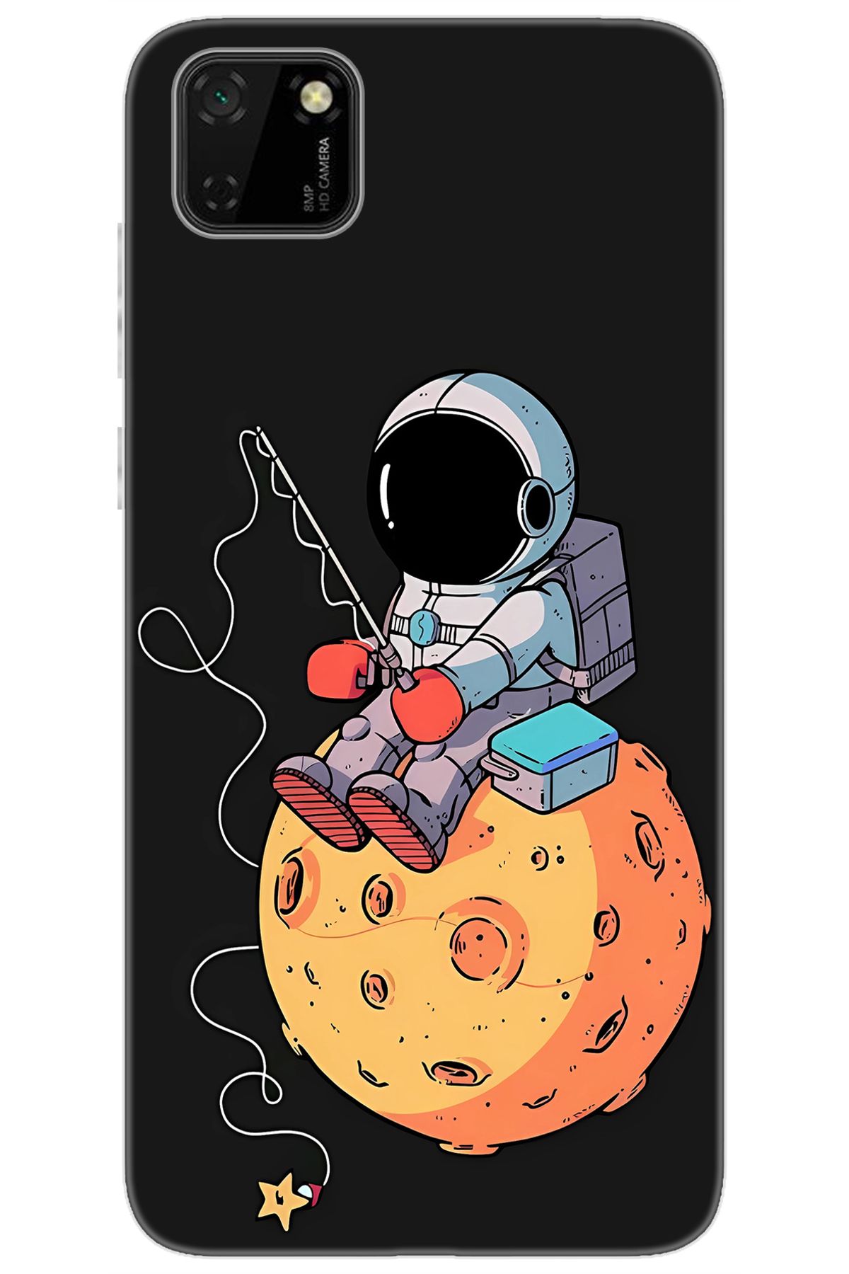 Ceppare Huawei Y5P (DRA-LX9) Uyumlu Kılıf Desen Baskılı Silikon Astronot STK:640 CP-nzvfKhG